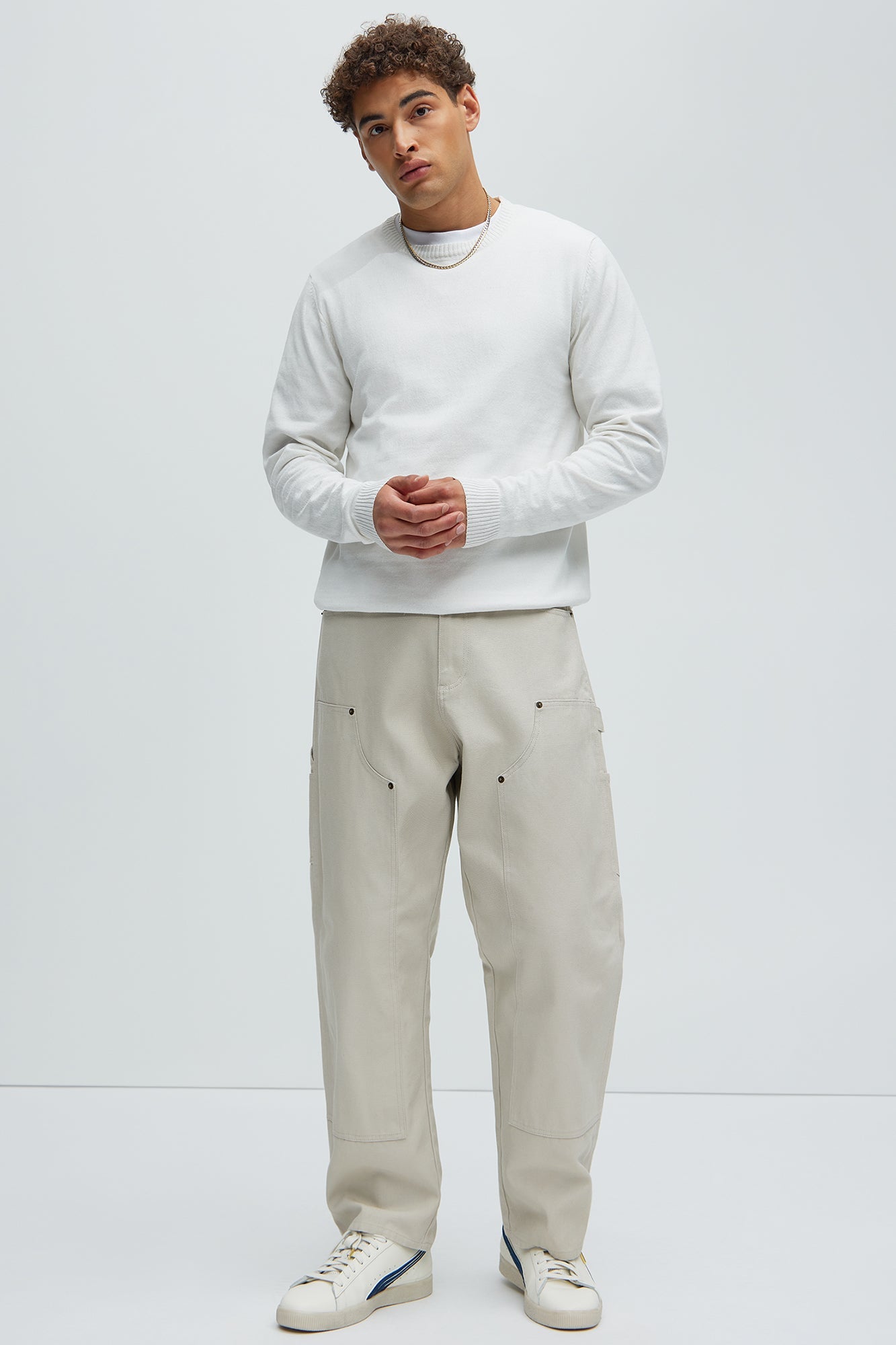 Cozy and Cool Crewneck Sweater - Off White