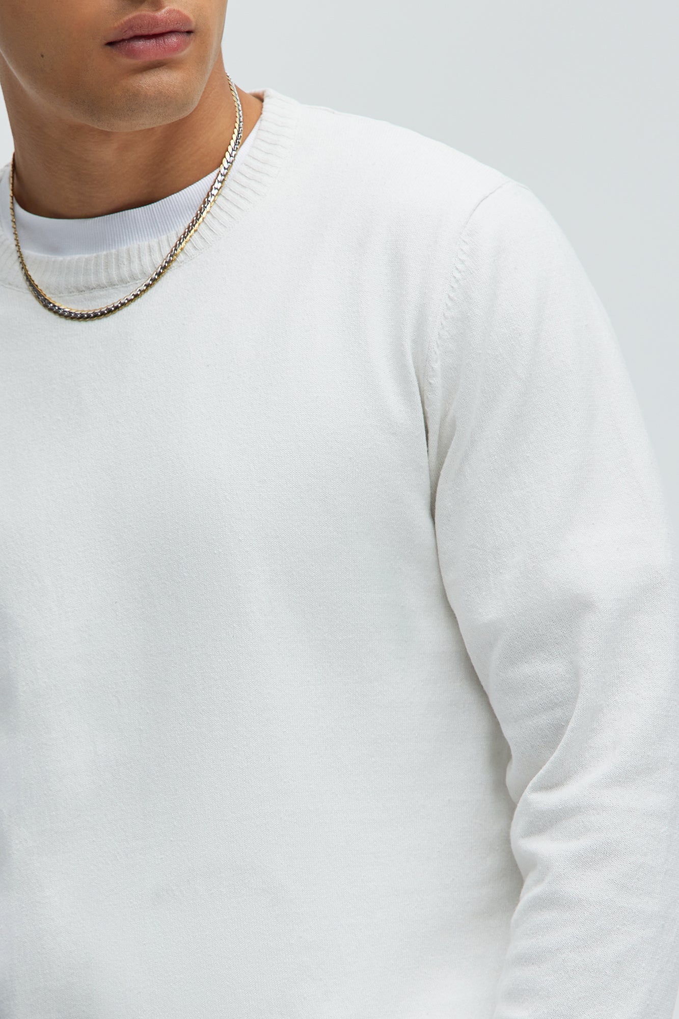 Cozy and Cool Crewneck Sweater - Off White