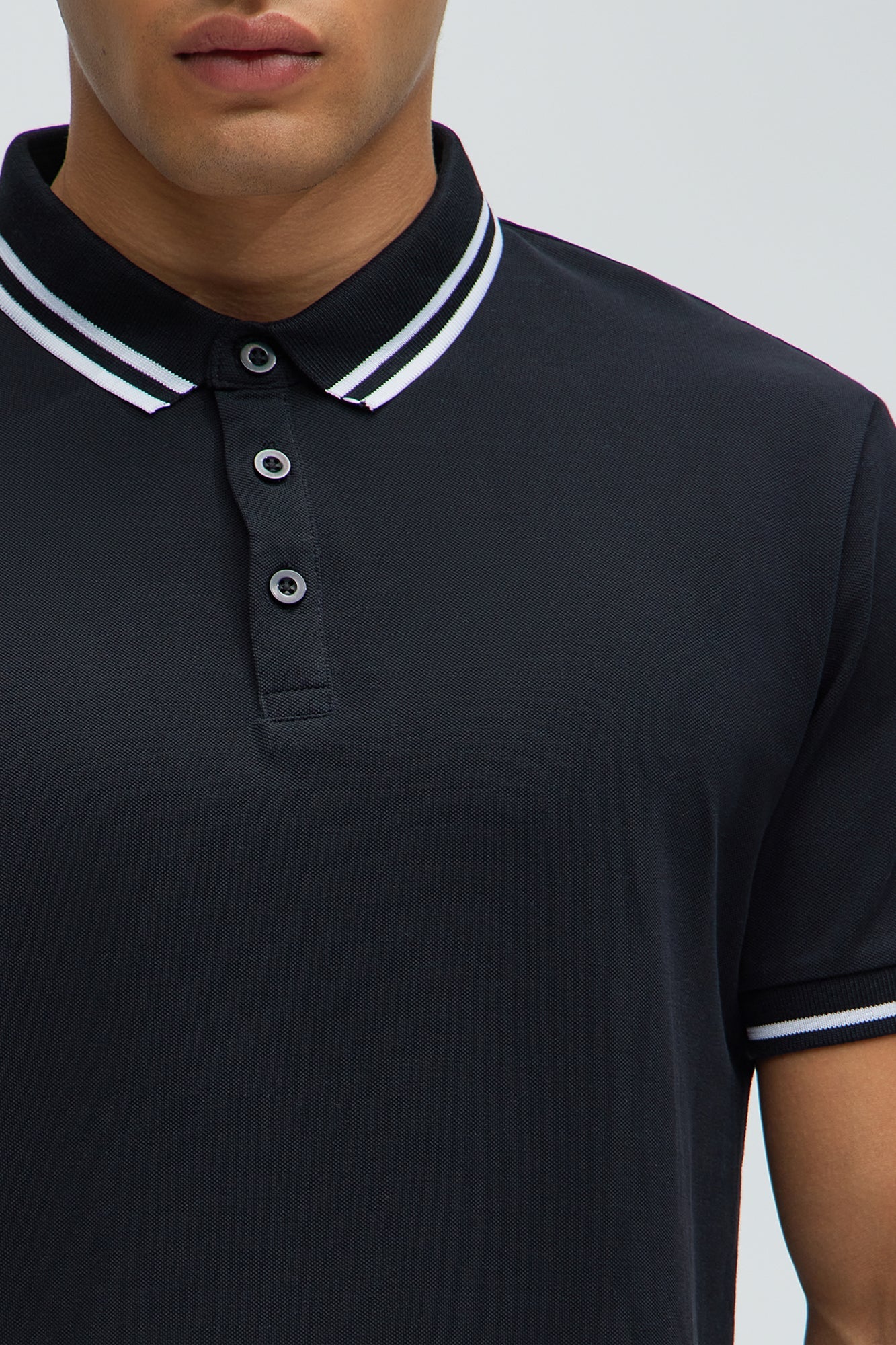 Wilson Short Sleeve Polo - Black