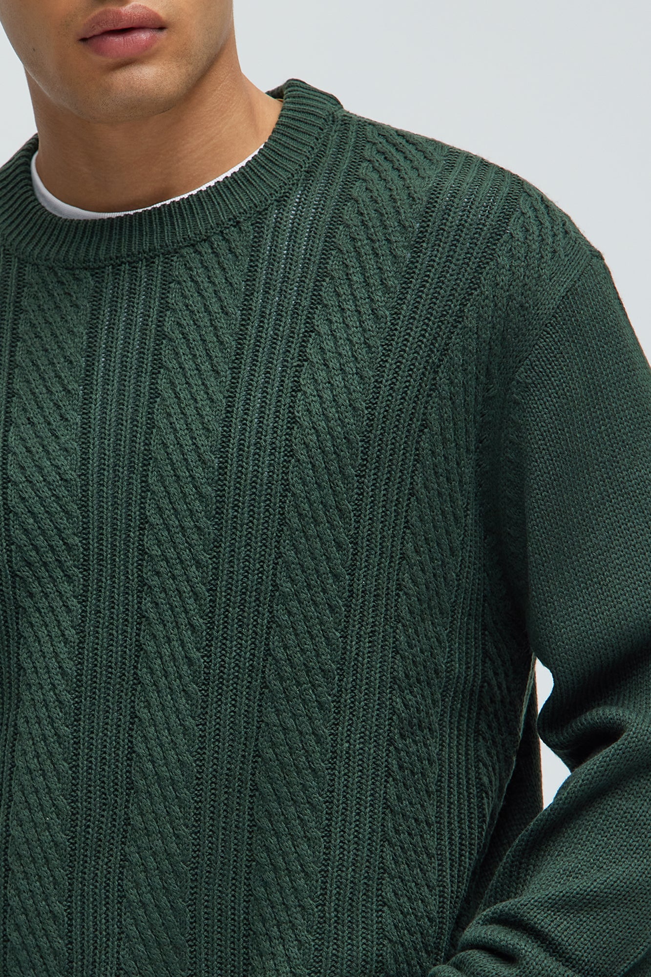 All Night Long Crewneck Sweater - Green