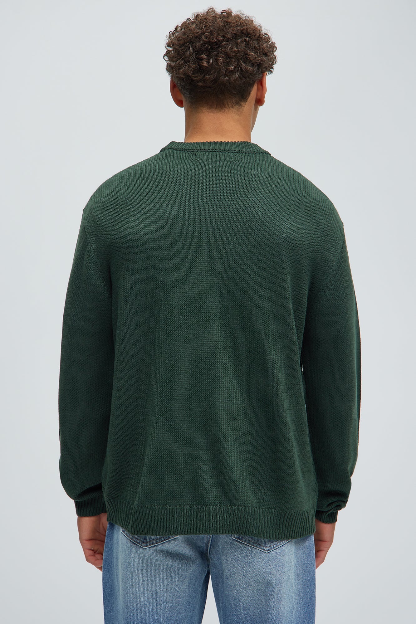 All Night Long Crewneck Sweater - Green