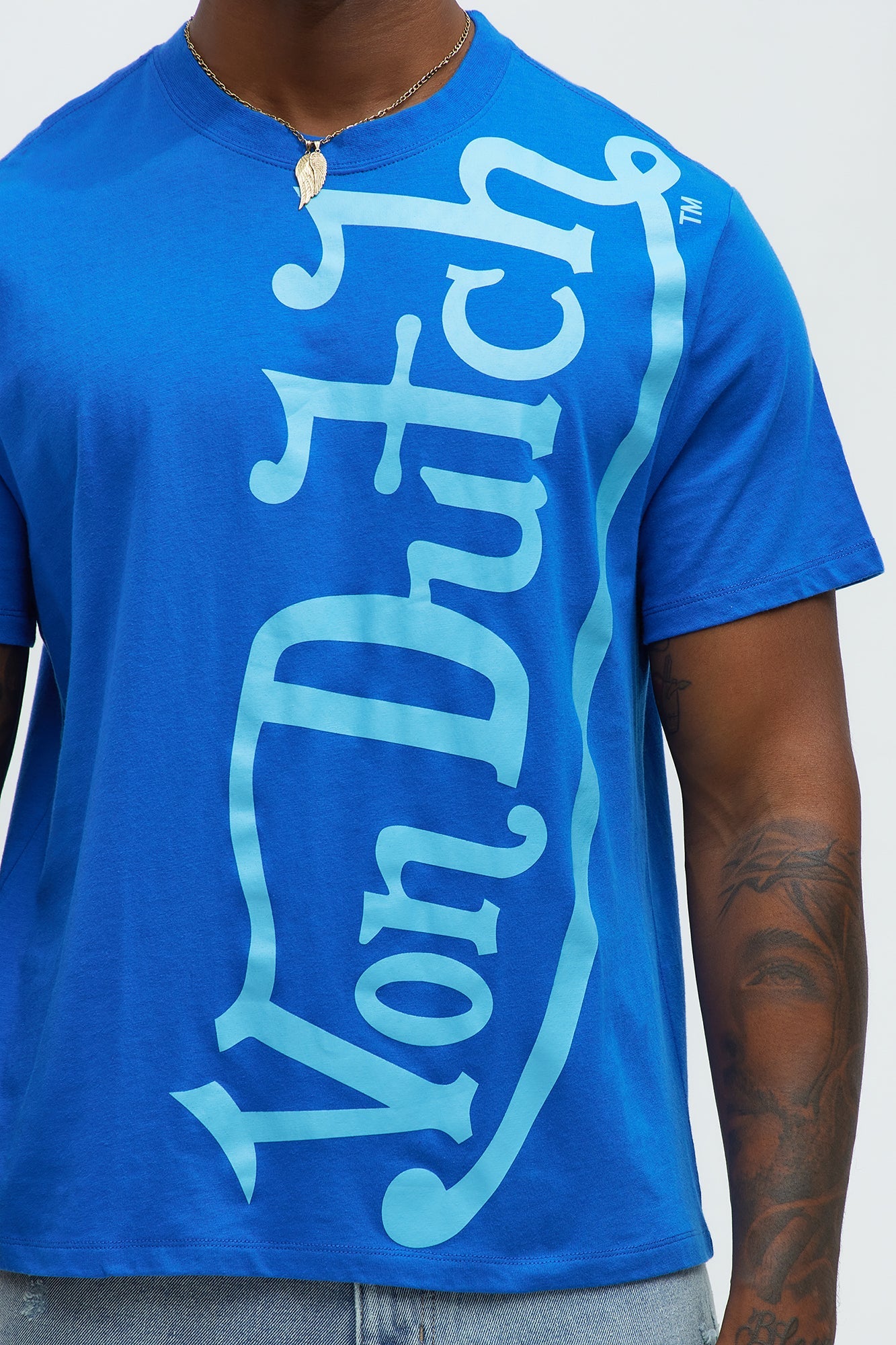 Von Dutch Blasted Short Sleeve Tee - Blue