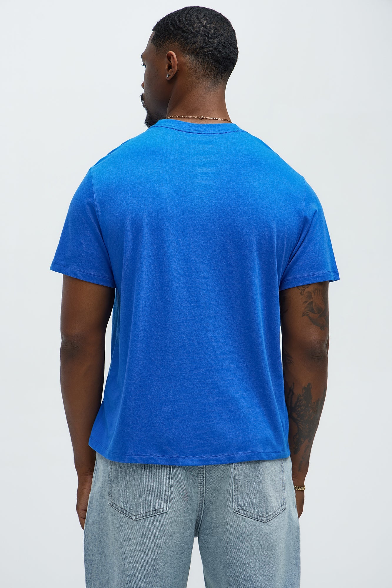 Von Dutch Blasted Short Sleeve Tee - Blue