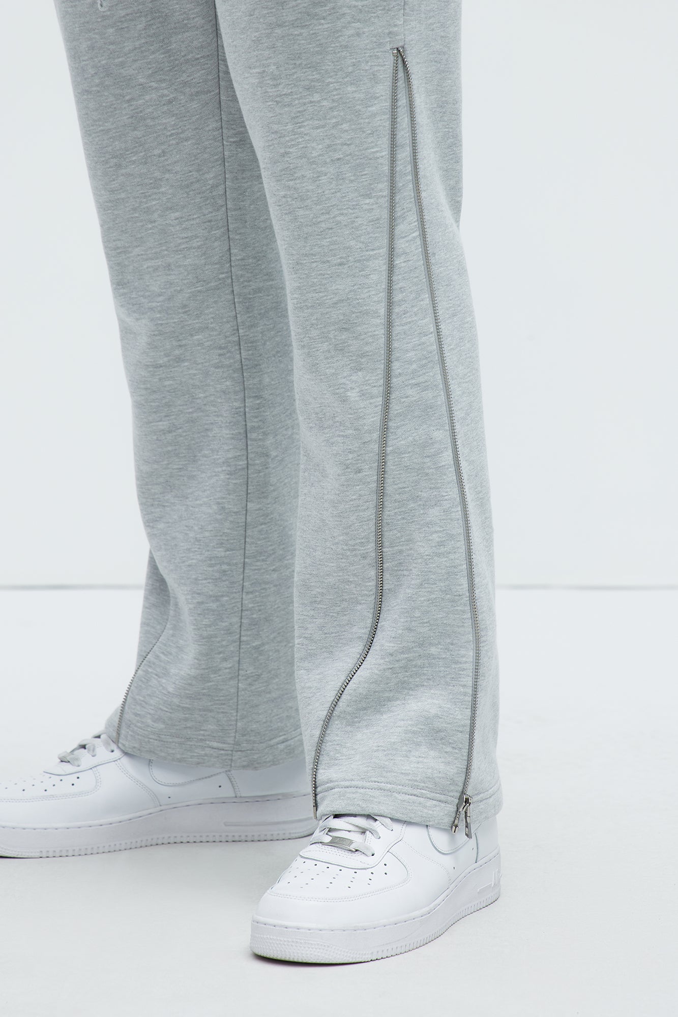 Tyson Stay Away Relaxed Flare Sweatpants - Heather Grey