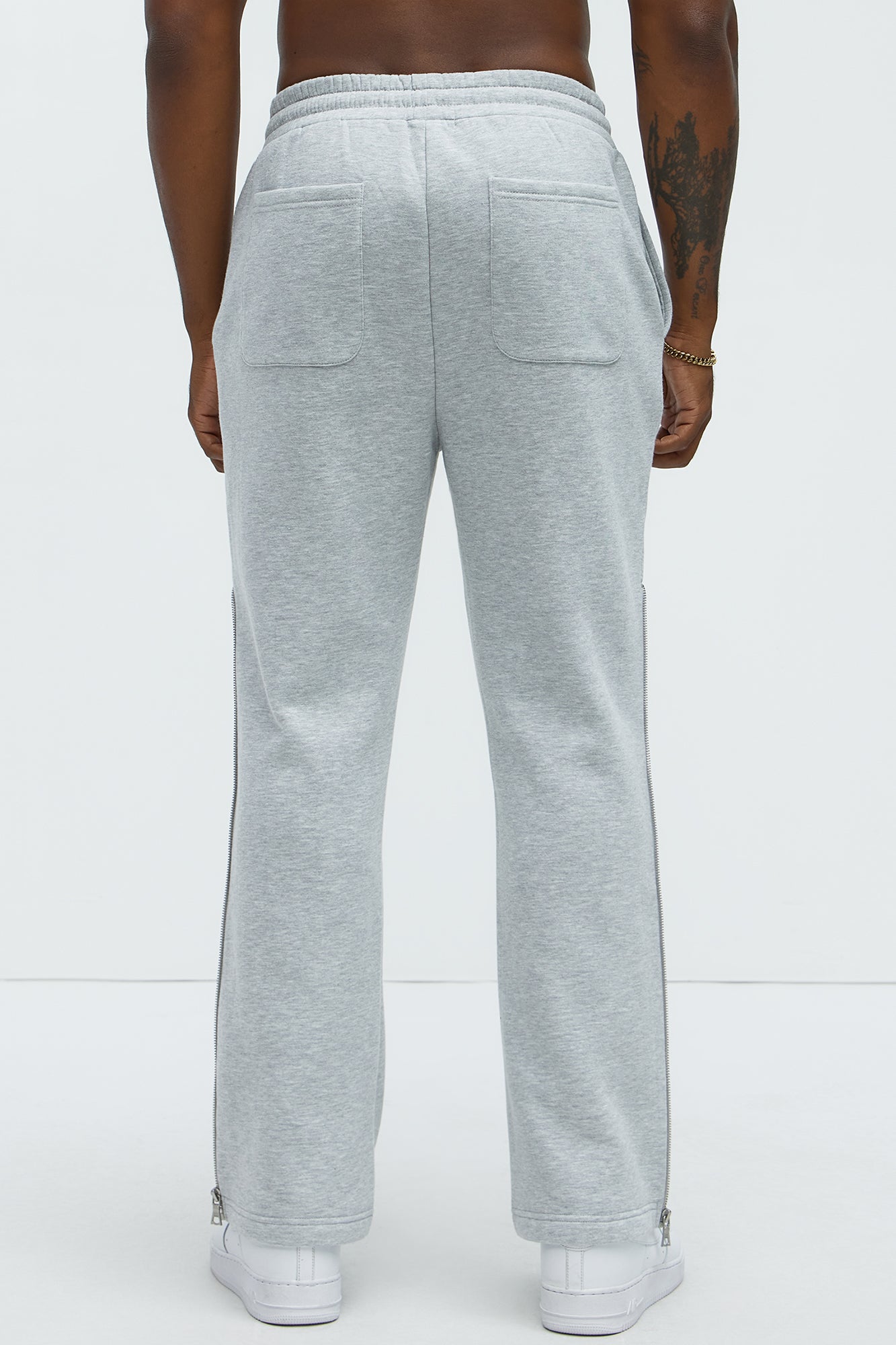 Tyson Stay Away Relaxed Flare Sweatpants - Heather Grey