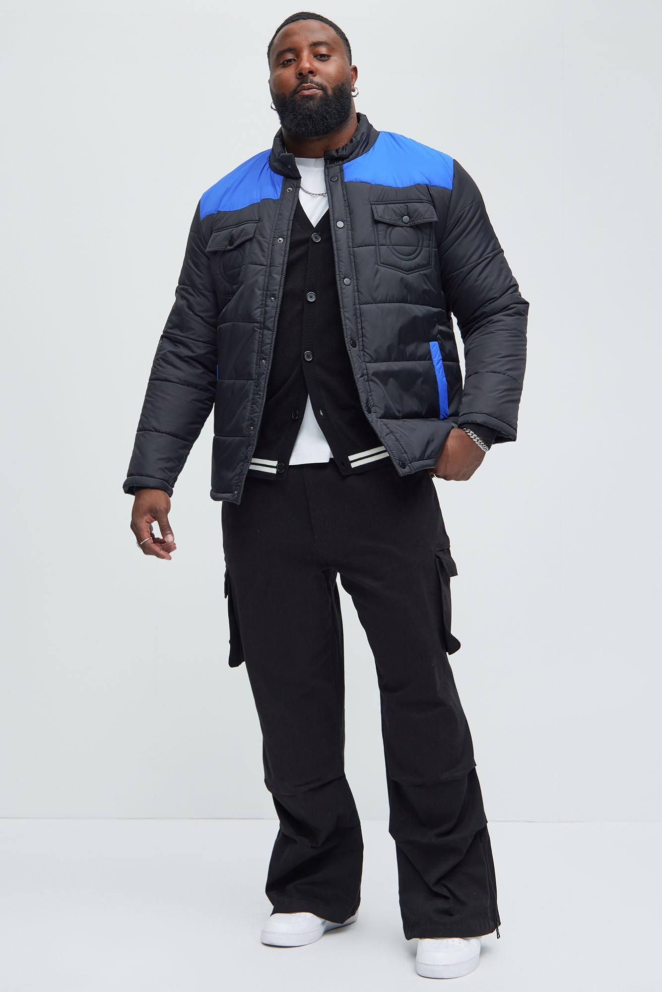 Trent Puffer Jacket - Blue
