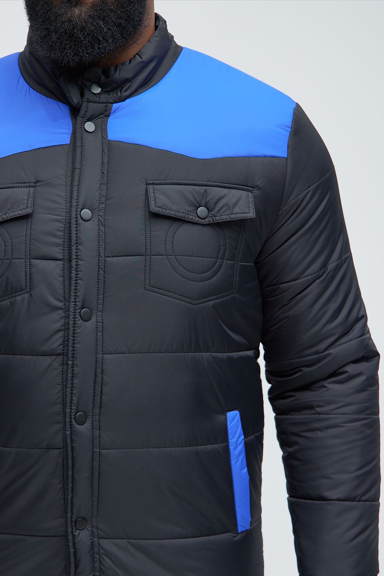 Trent Puffer Jacket - Blue
