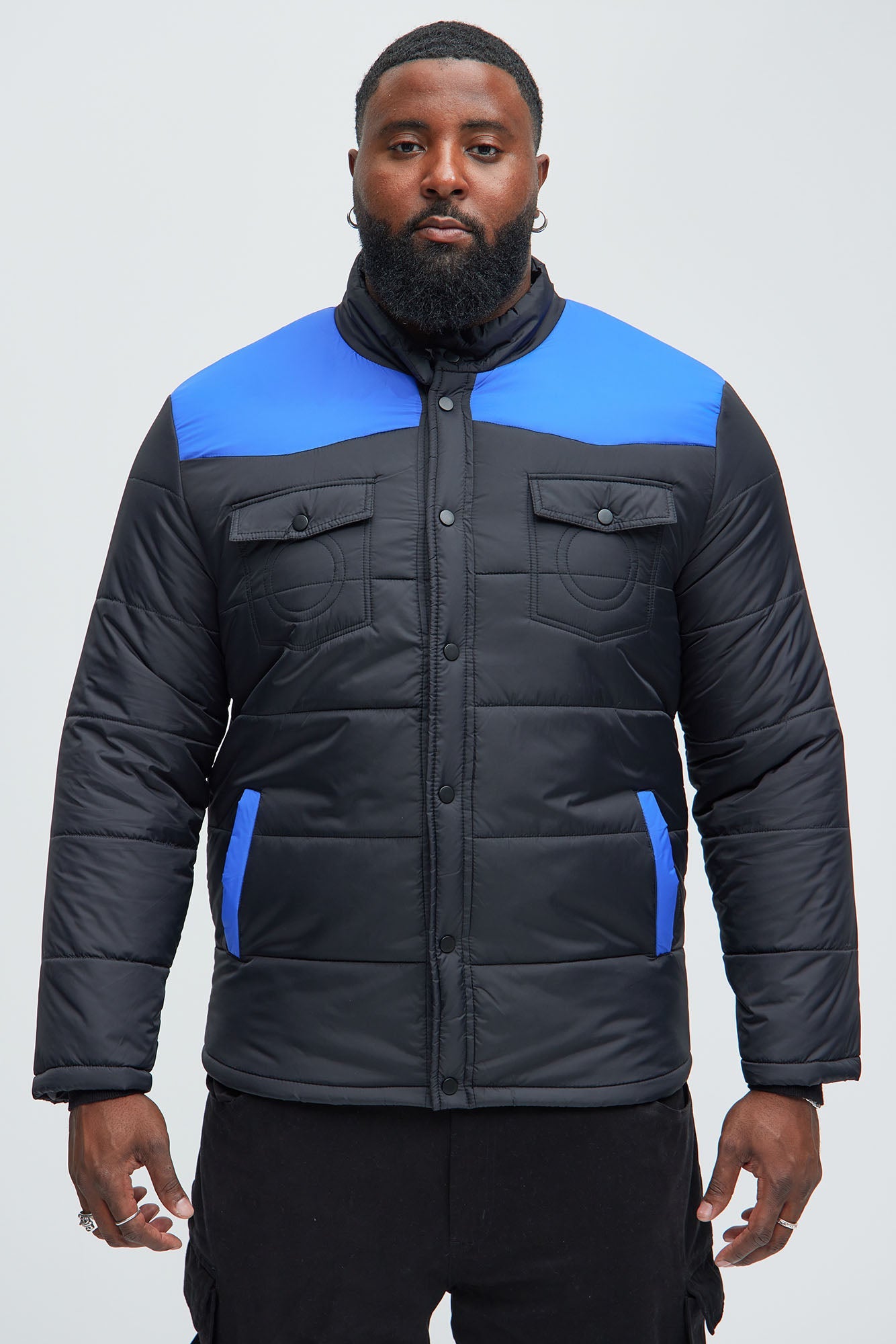 Trent Puffer Jacket - Blue