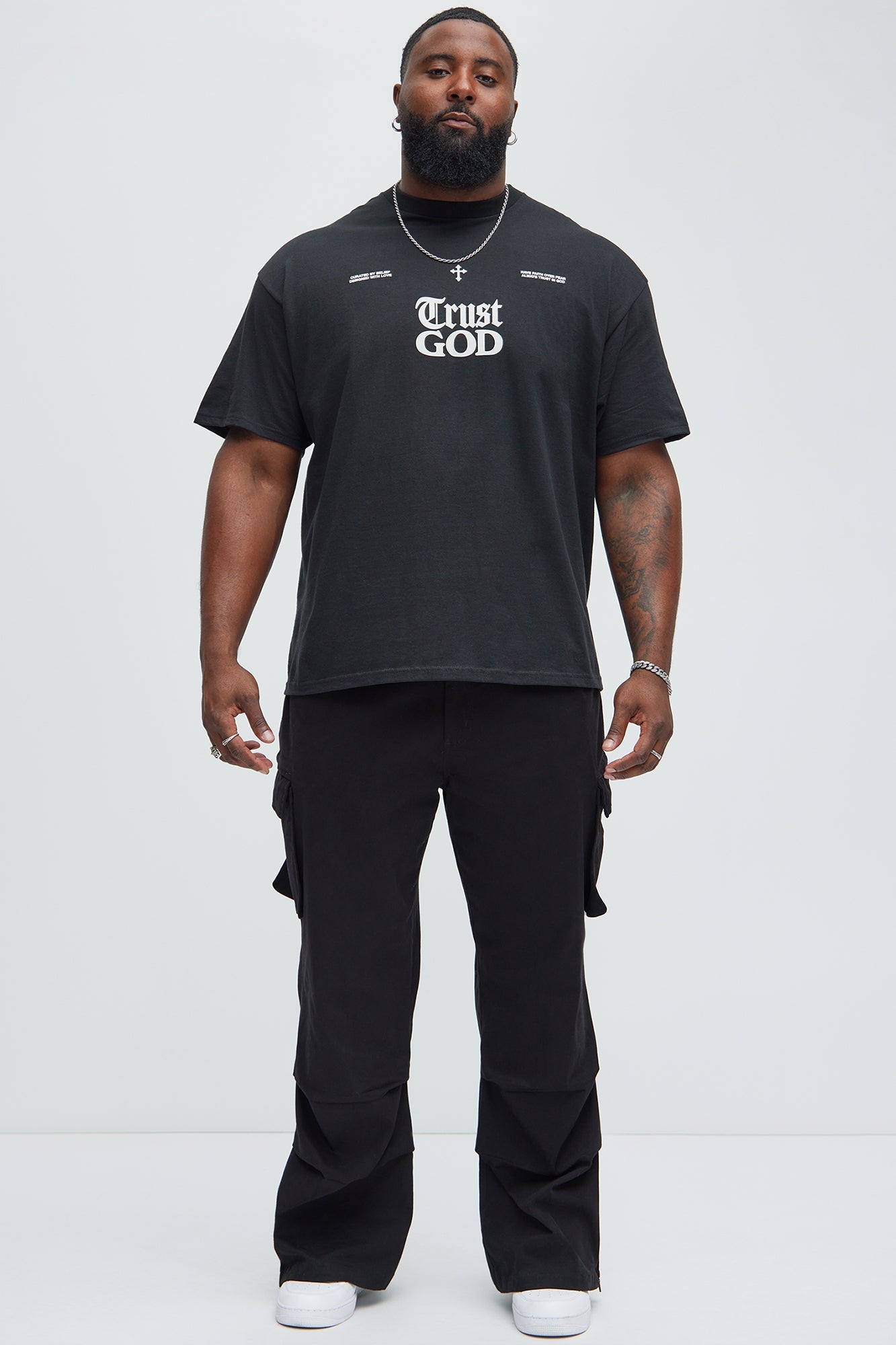 Trust God Short Sleeve Tee - Black