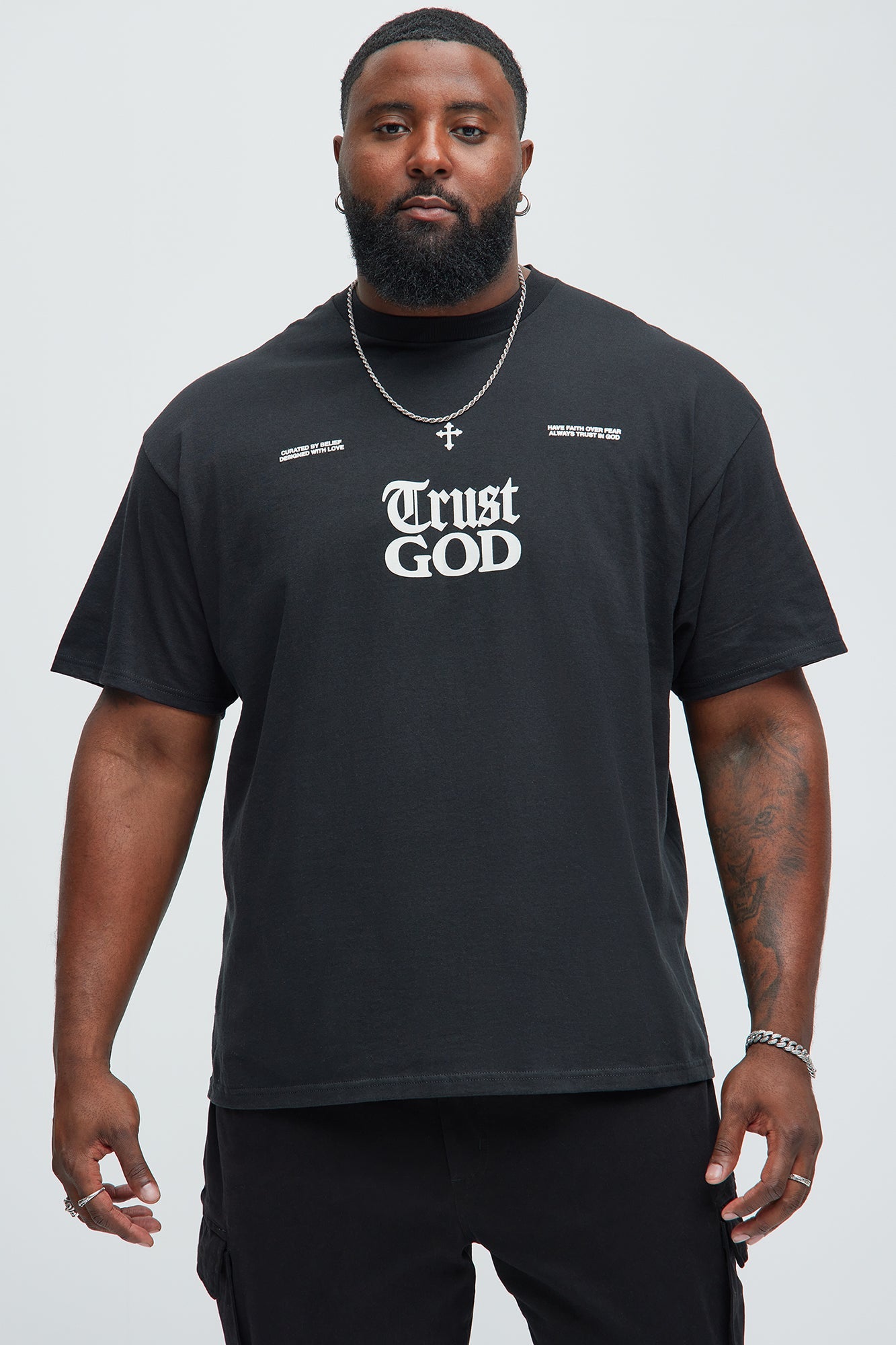Trust God Short Sleeve Tee - Black
