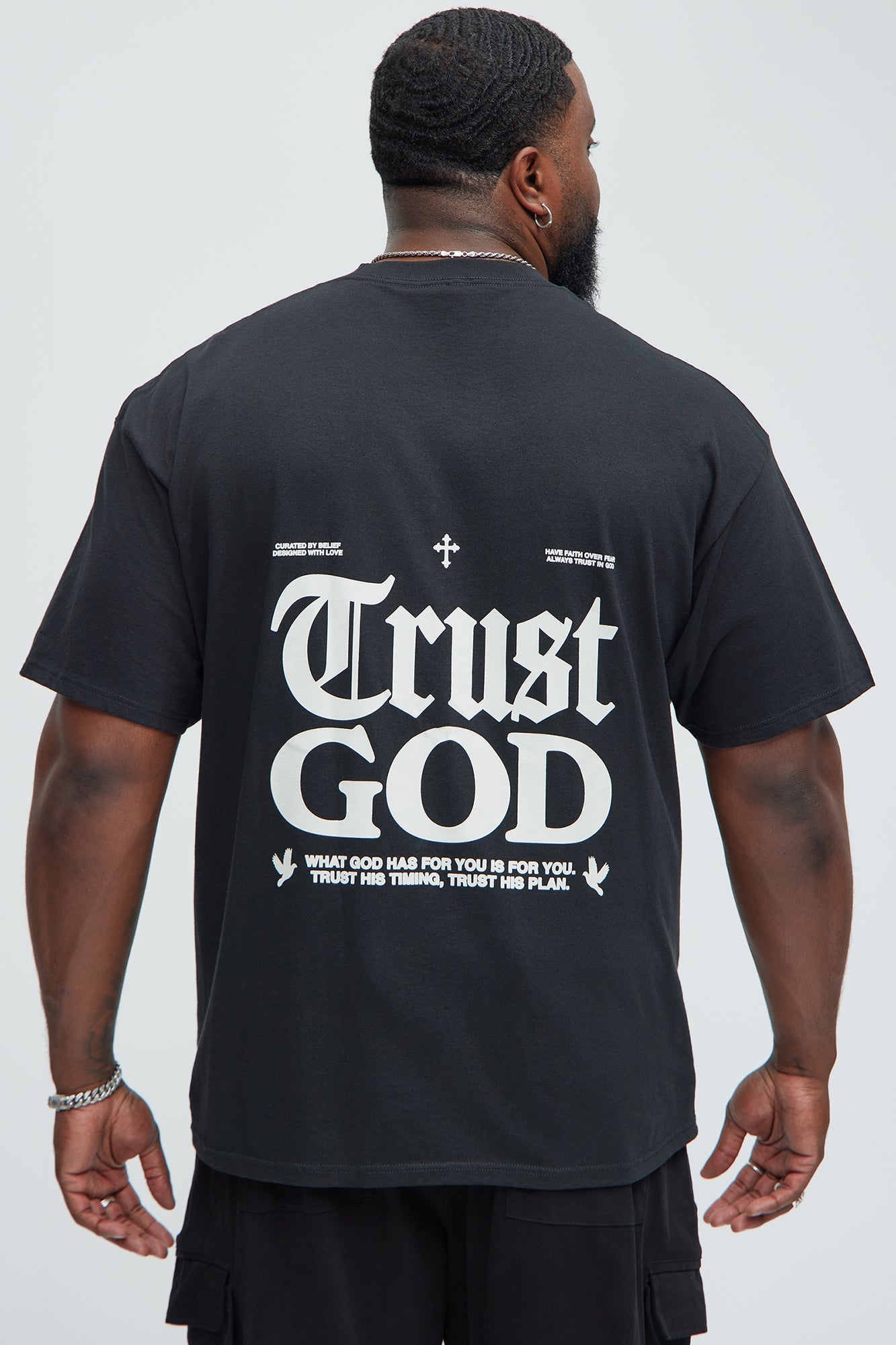 Trust God Short Sleeve Tee - Black
