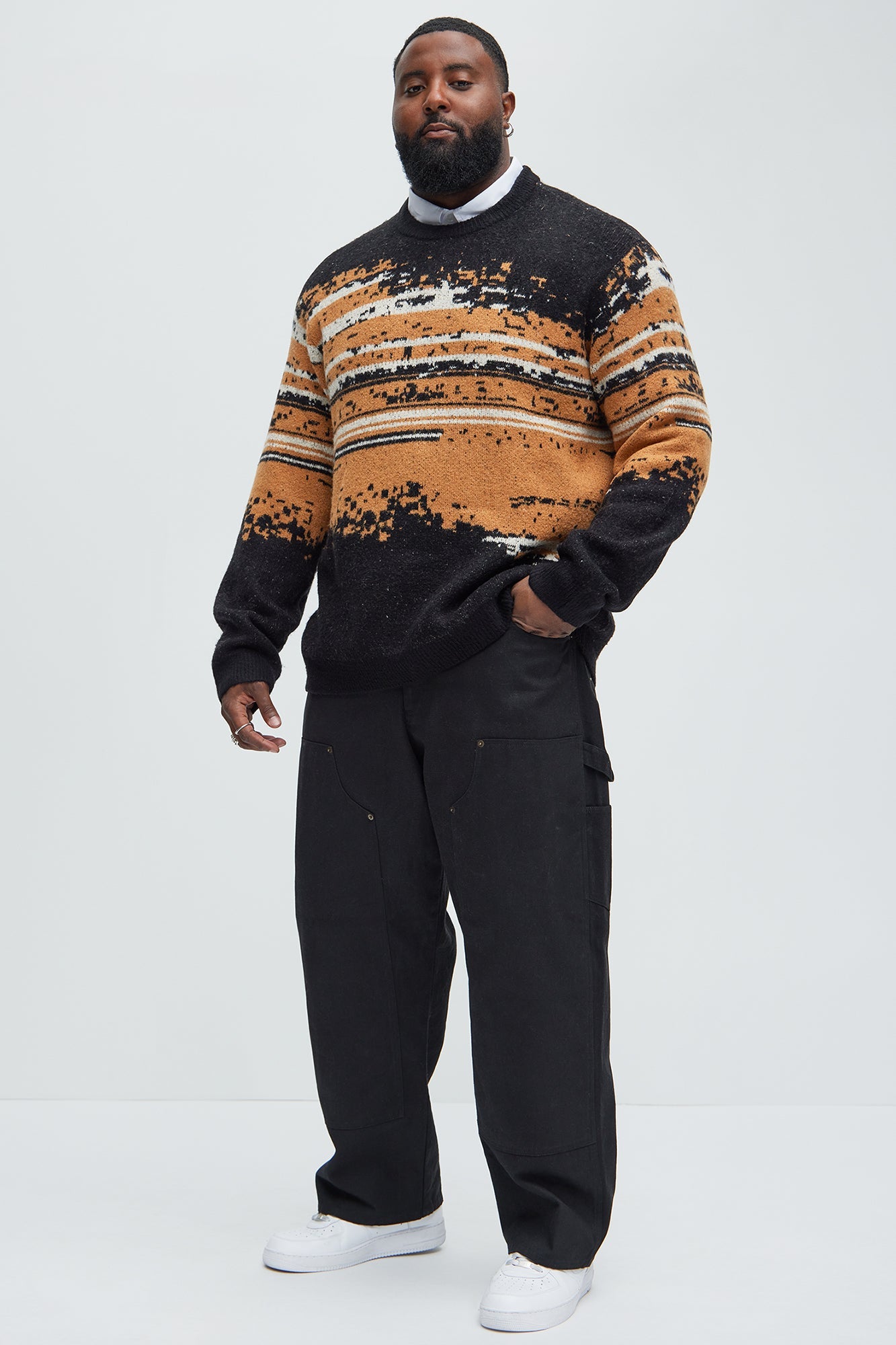 Smyth Crewneck Sweater - Brown Combo