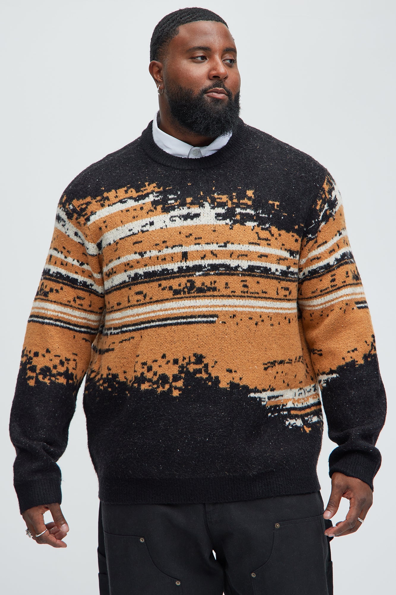 Smyth Crewneck Sweater - Brown Combo