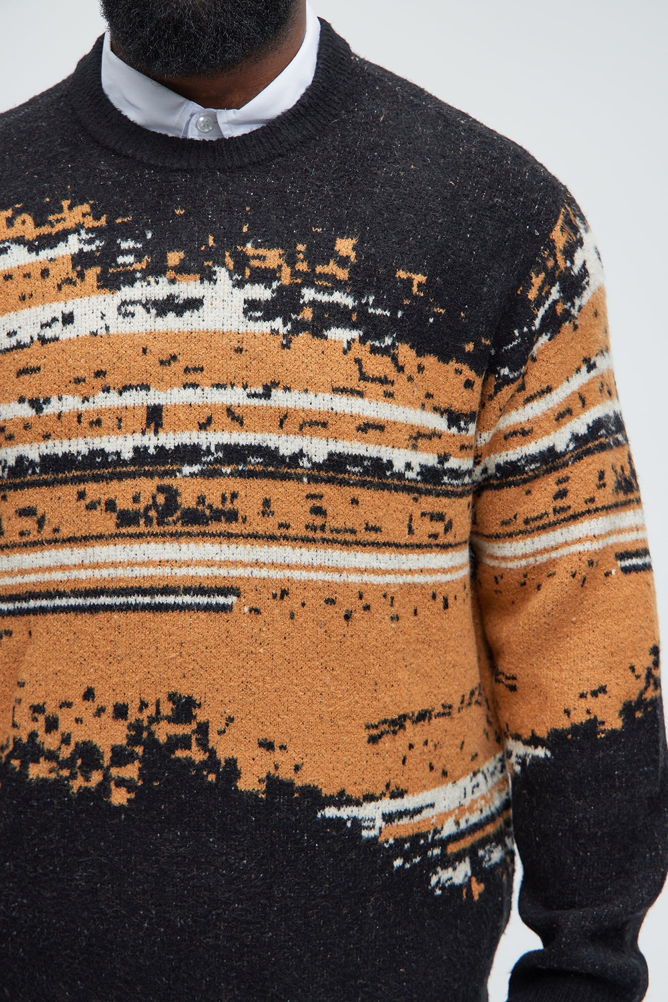 Smyth Crewneck Sweater - Brown Combo