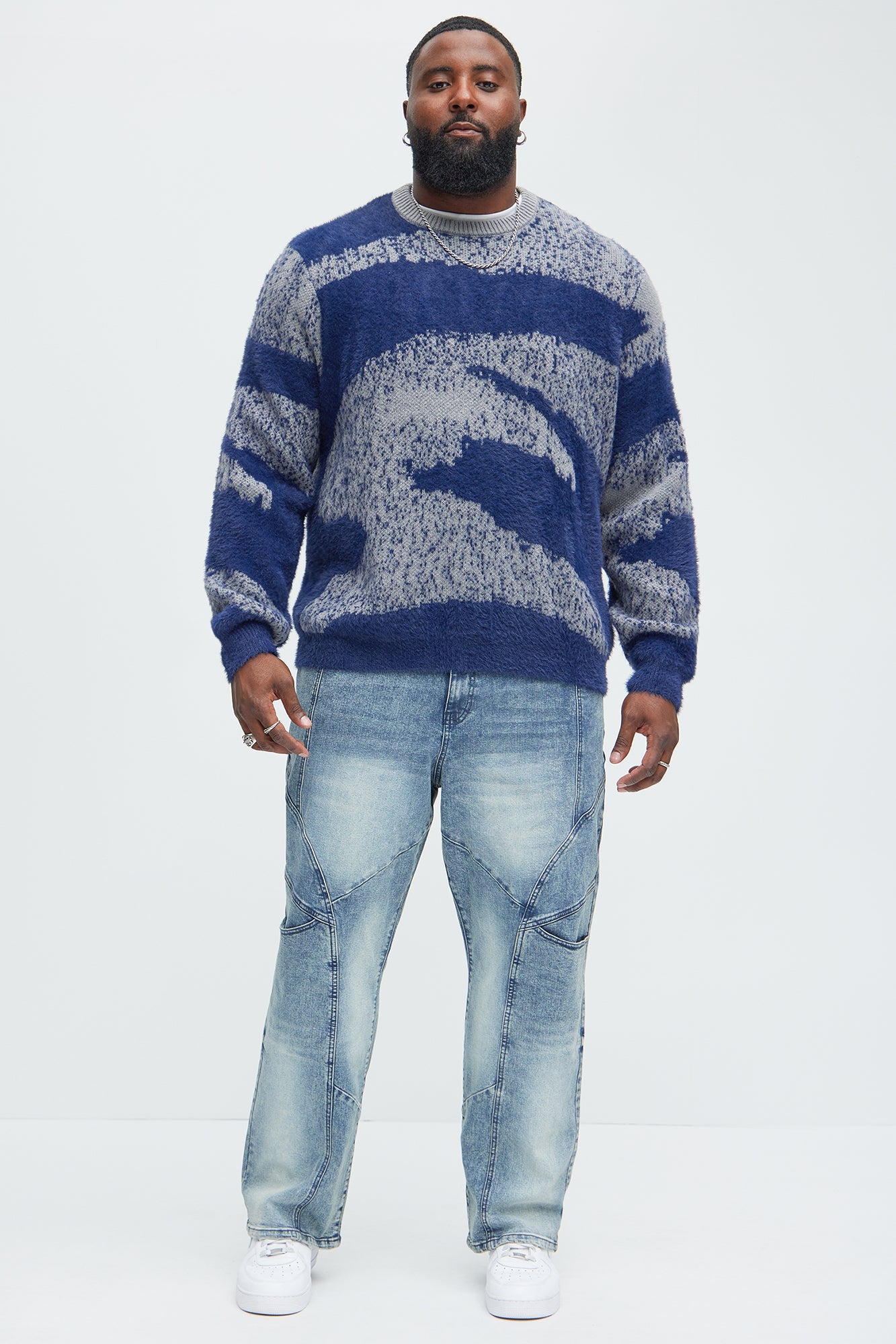 Trent Straight Utility Jeans - Medium Wash