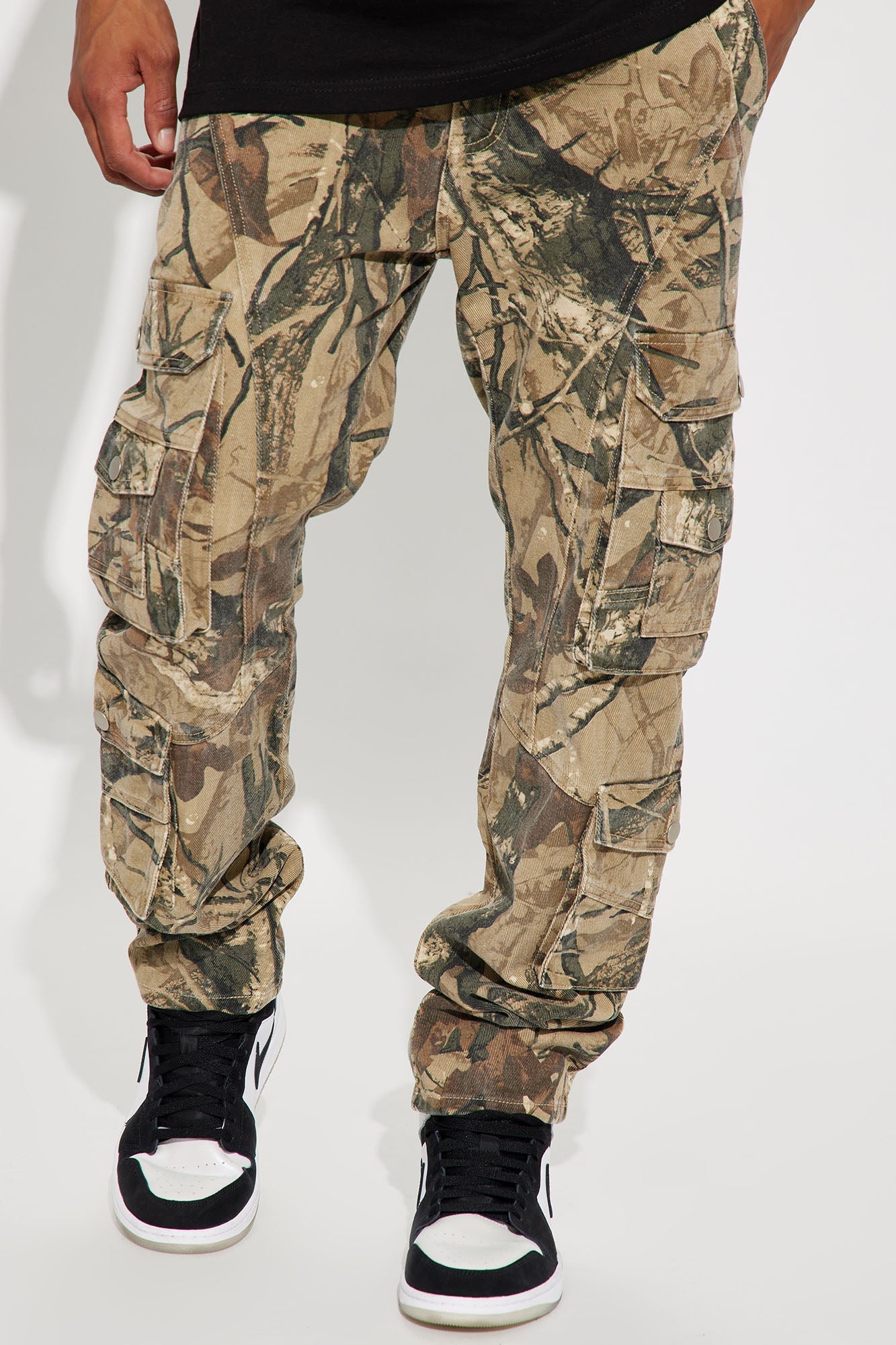 Never Too Many Pockets Cargo Slim Jeans - Camouflage