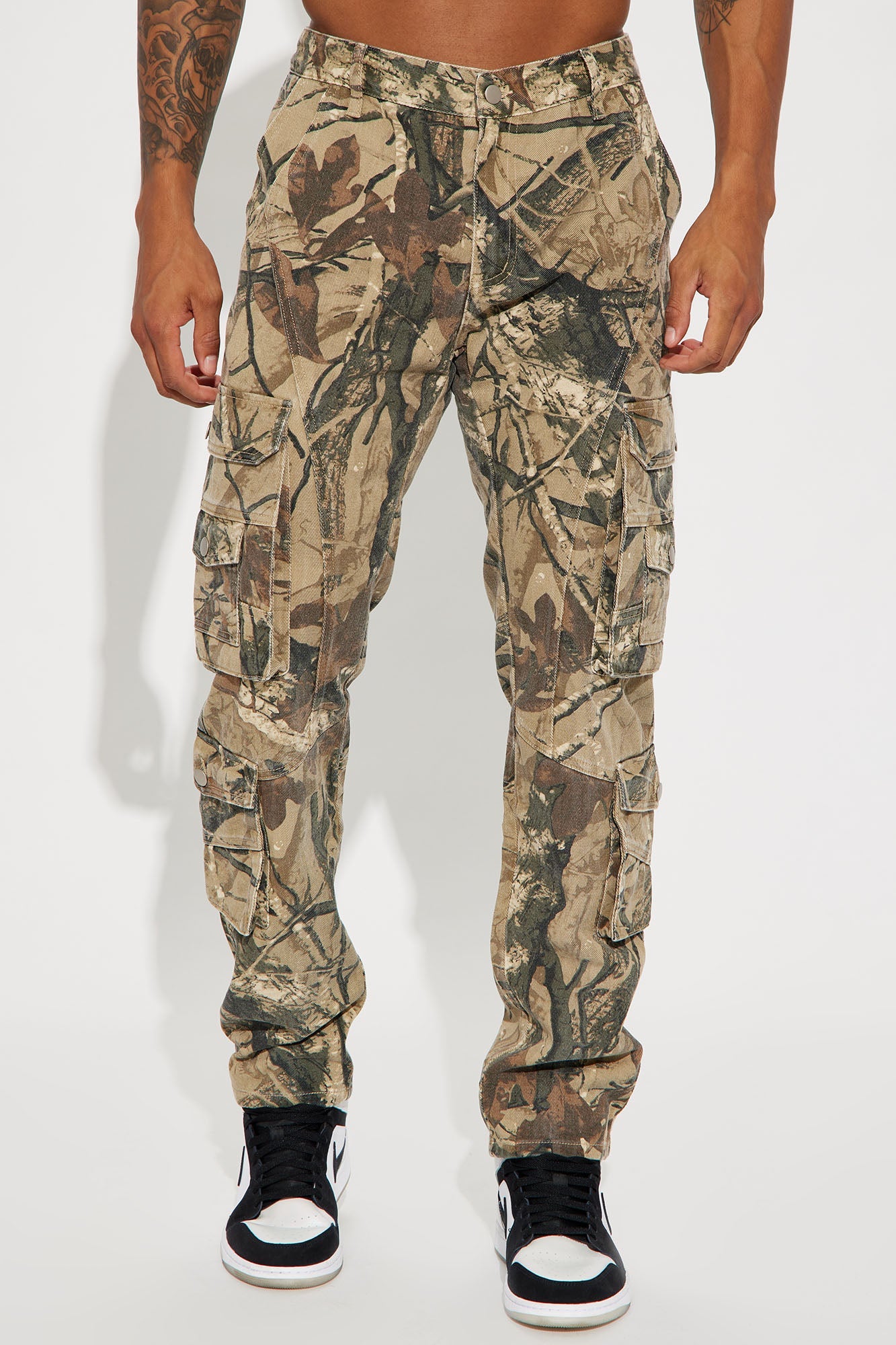 Never Too Many Pockets Cargo Slim Jeans - Camouflage