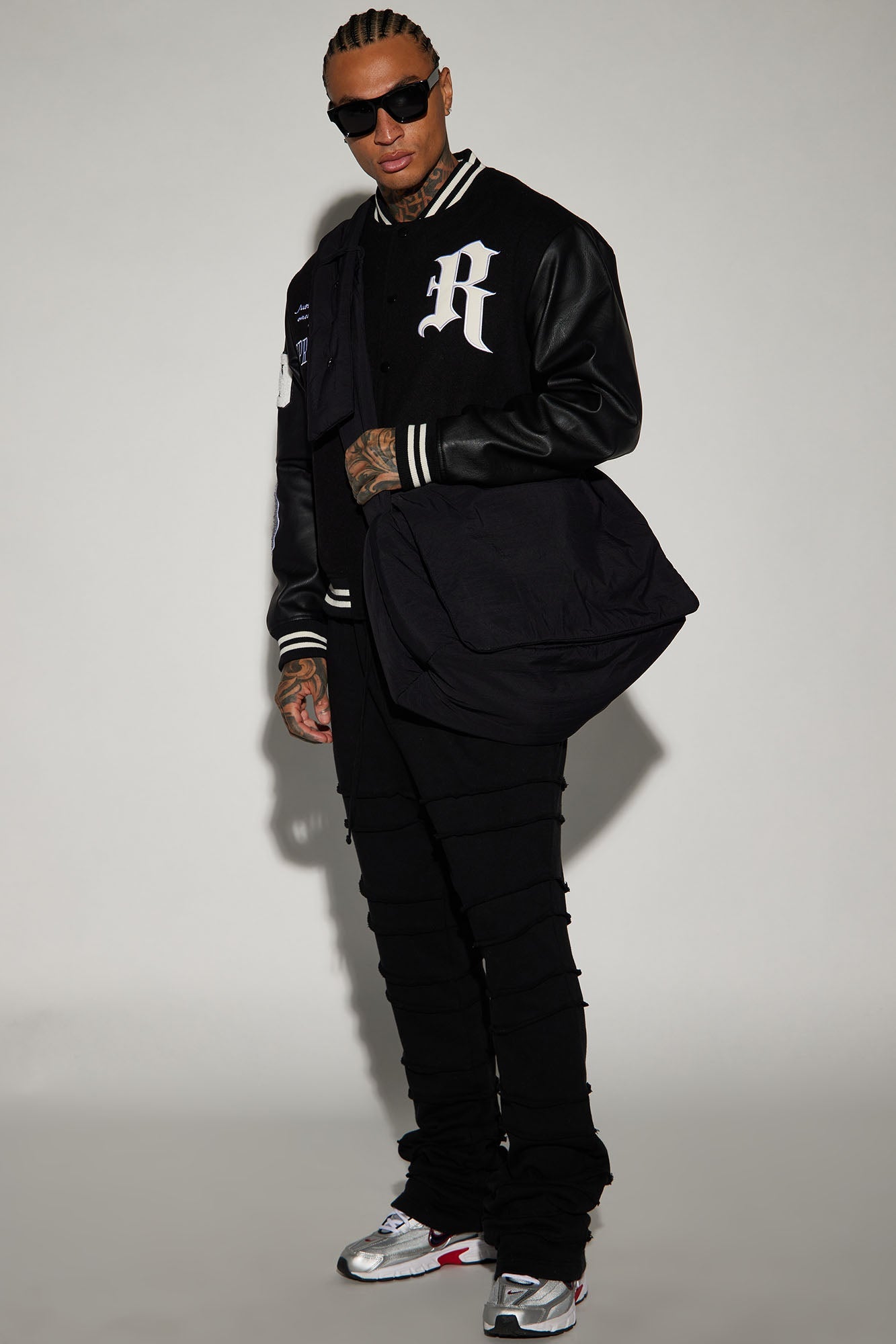Spring Game Varsity Jacket - Black