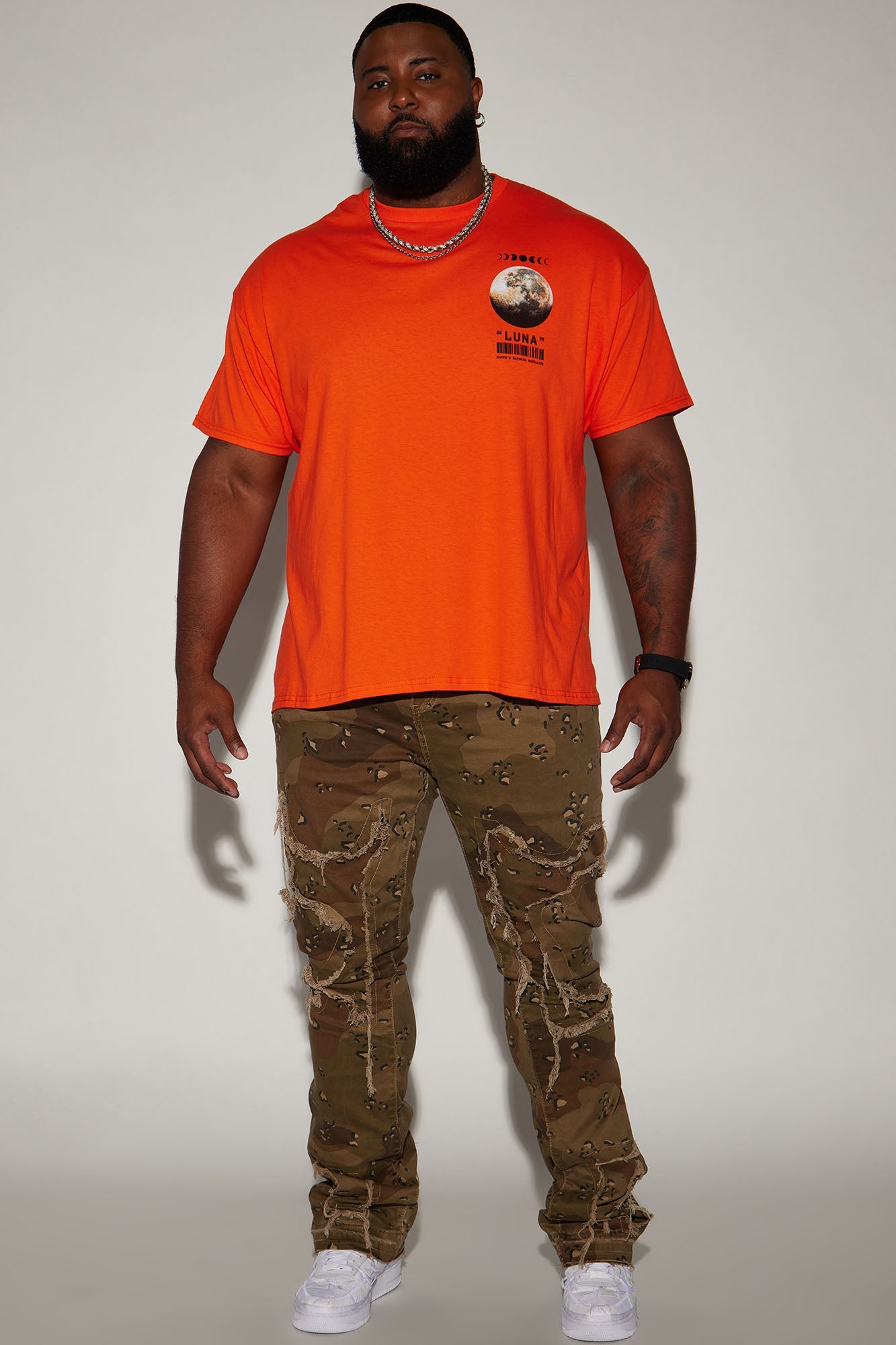 Luna Short Sleeve Tee - Orange