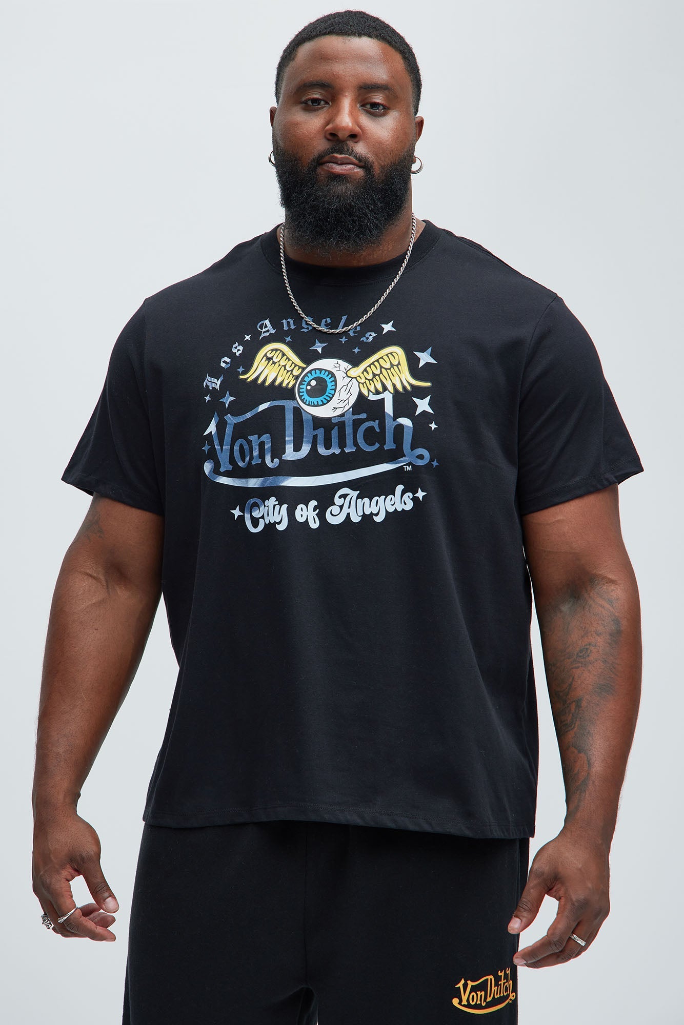 Von Dutch City Of Angels Short Sleeve Tee - Black