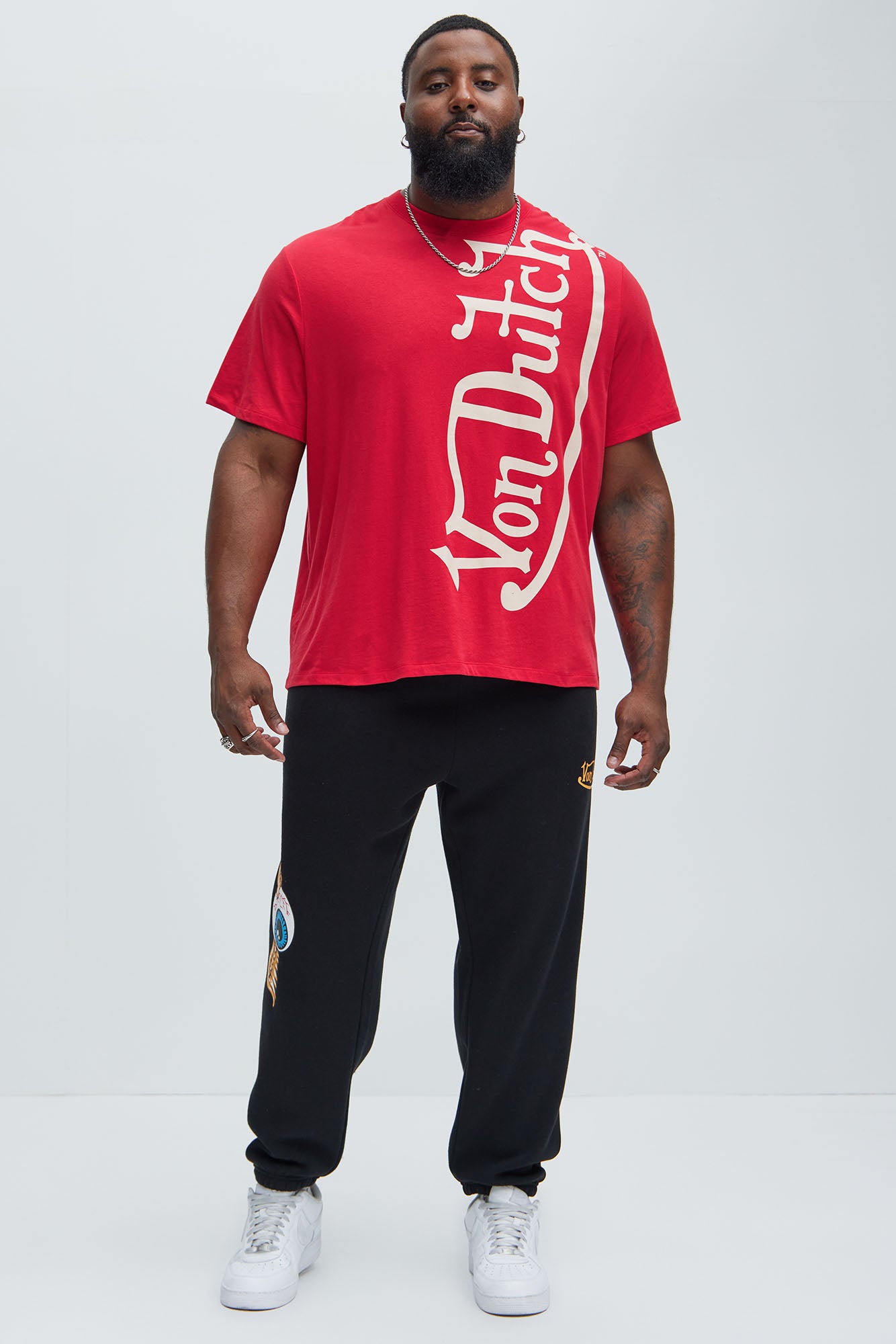 Von Dutch Blasted Short Sleeve Tee - Red