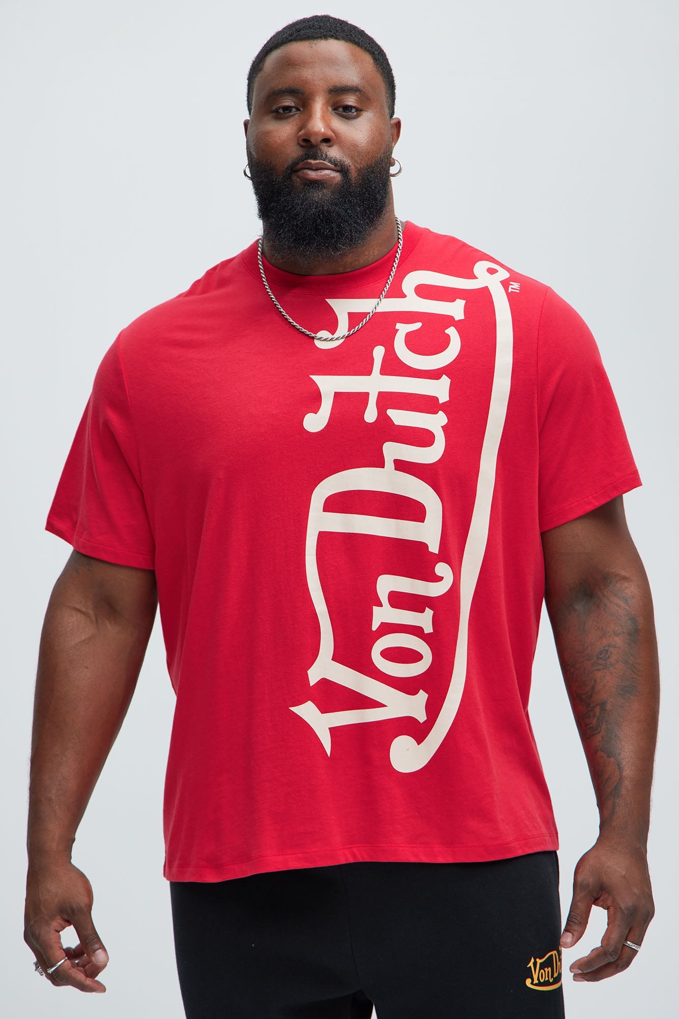 Von Dutch Blasted Short Sleeve Tee - Red