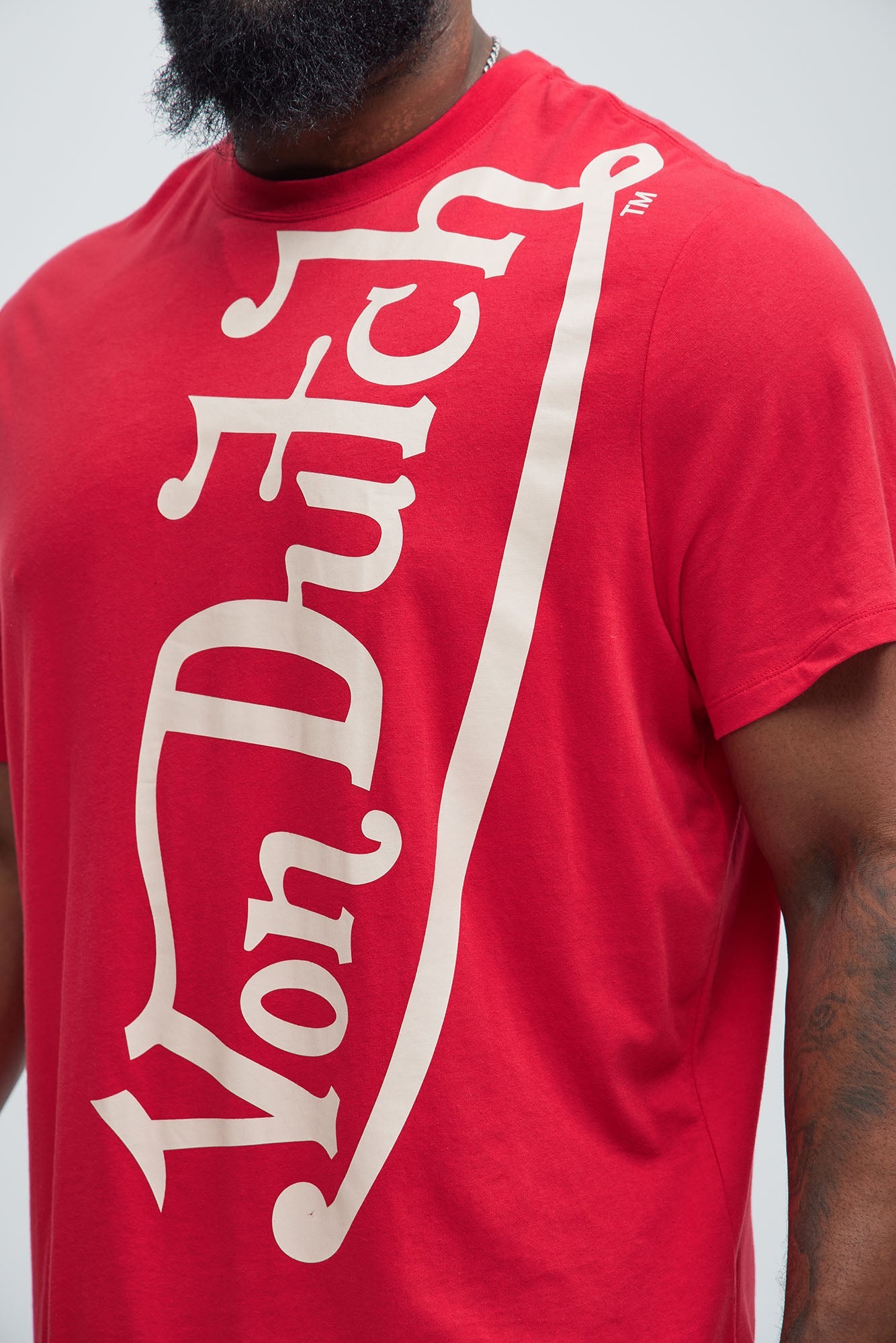 Von Dutch Blasted Short Sleeve Tee - Red
