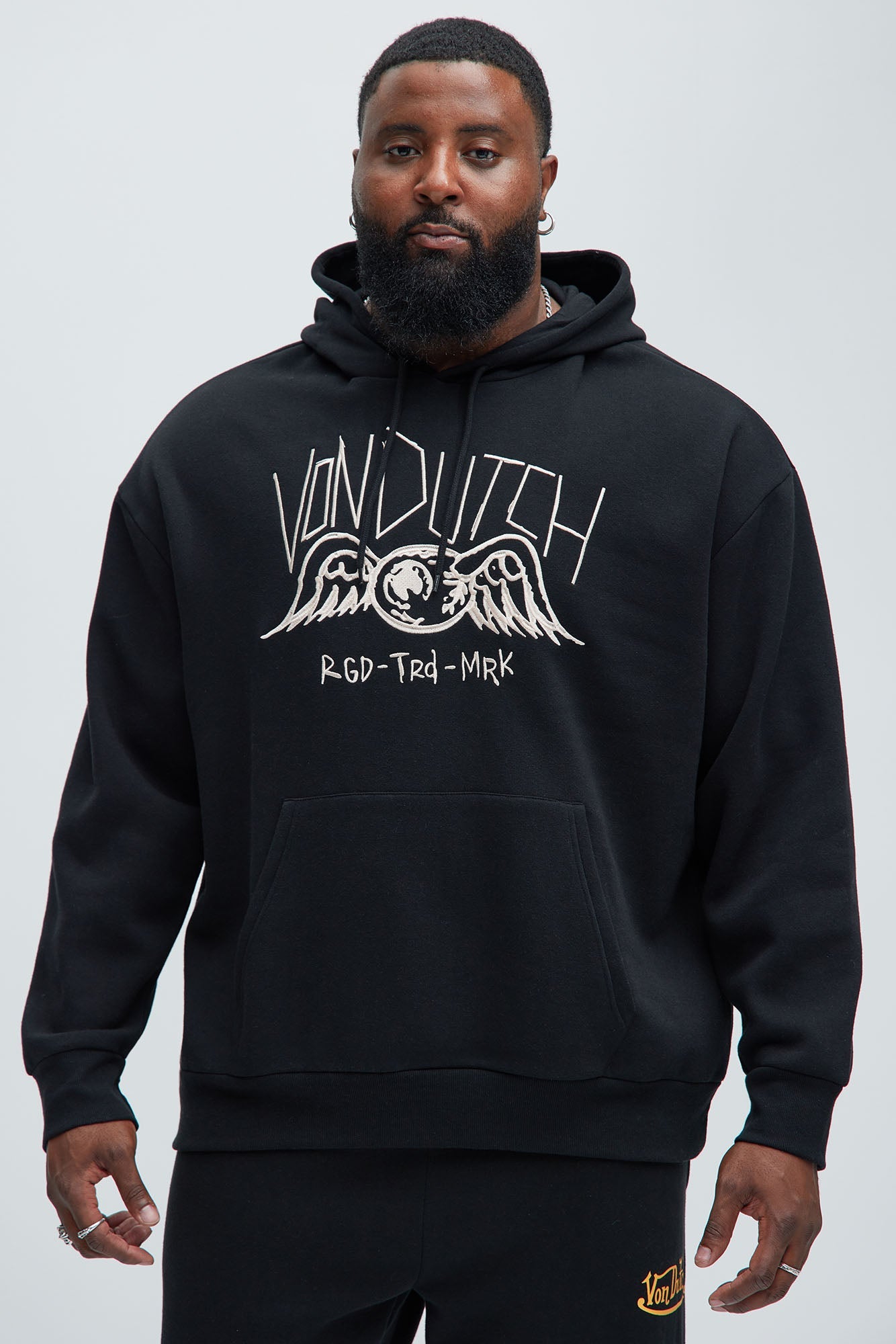 Von Dutch Eye Sketch Hoodie - Black