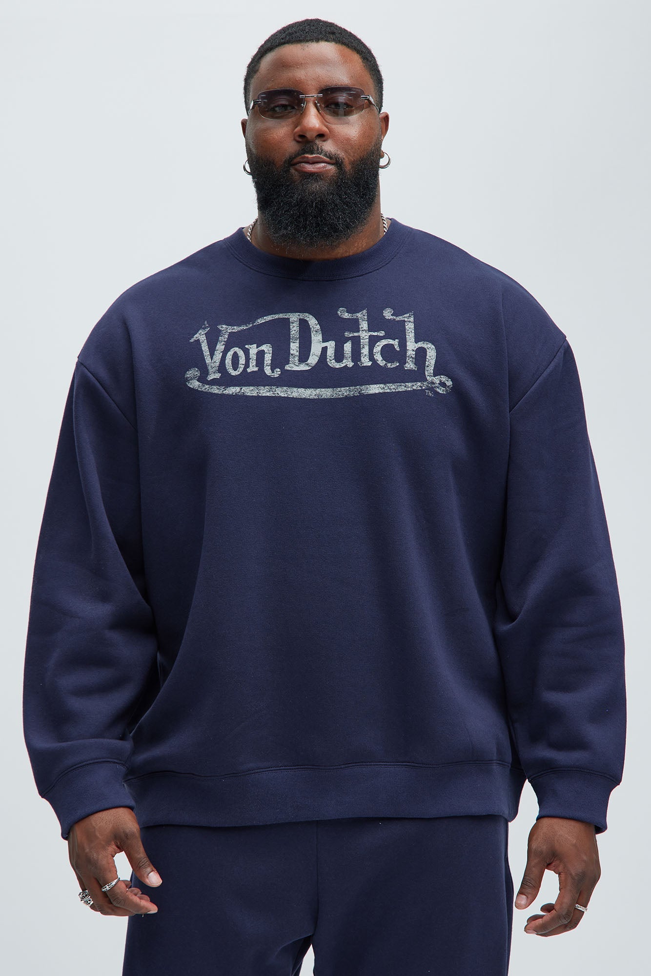 Von Dutch Crewneck Sweatshirt - Navy
