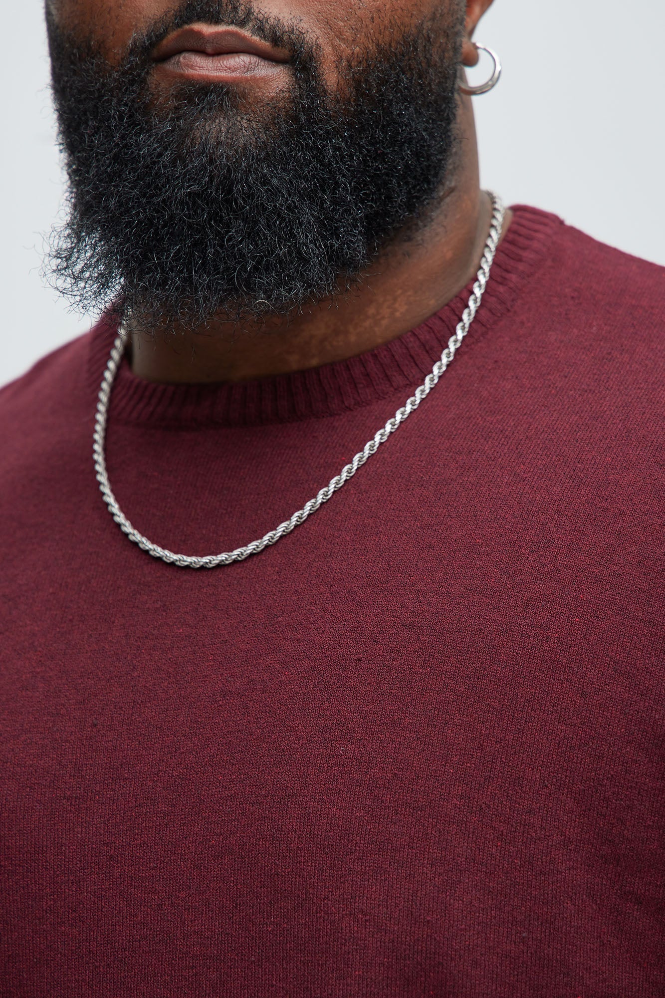 Cozy and Cool Crewneck Sweater - Burgundy