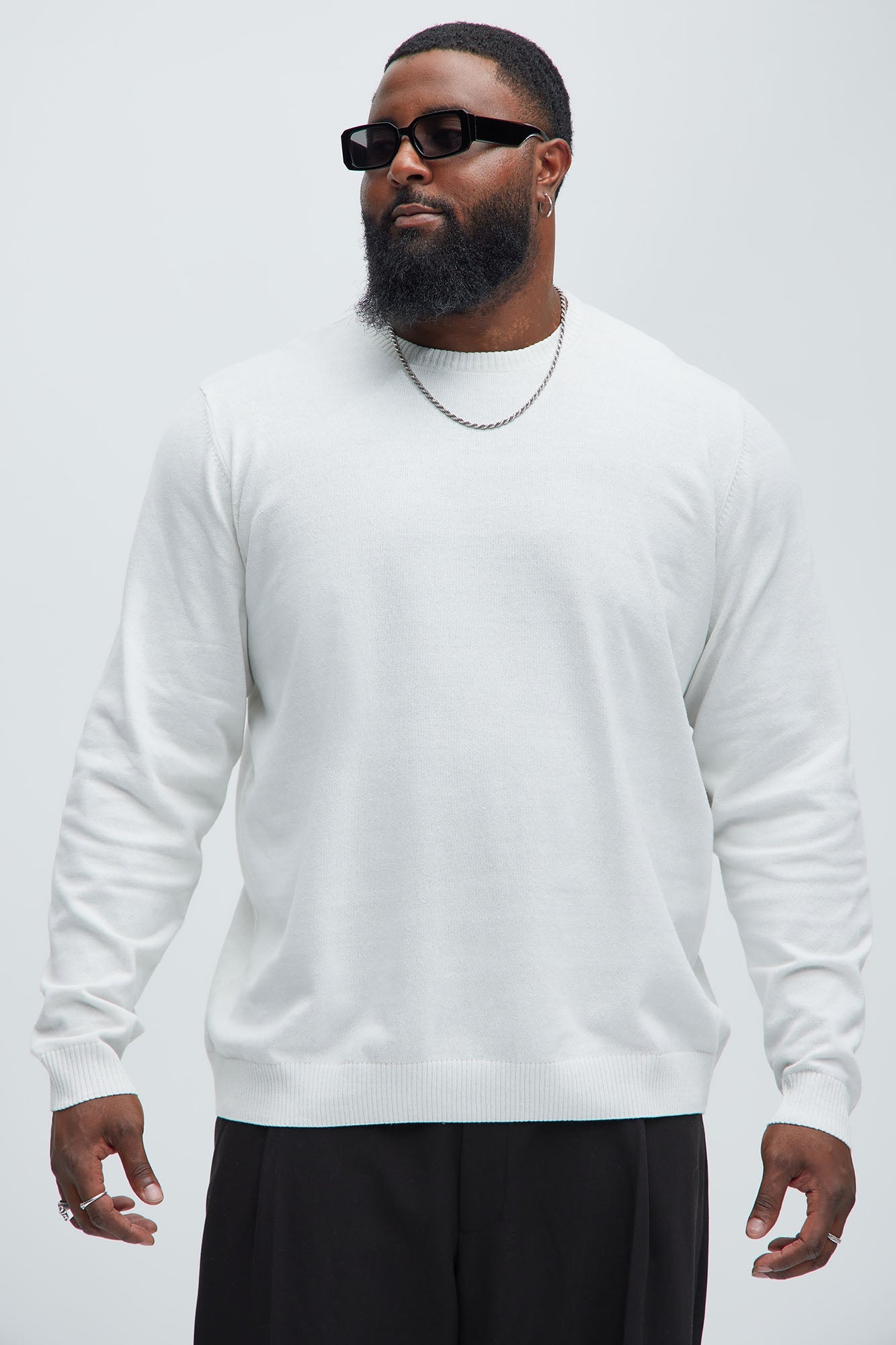 Cozy and Cool Crewneck Sweater - Off White
