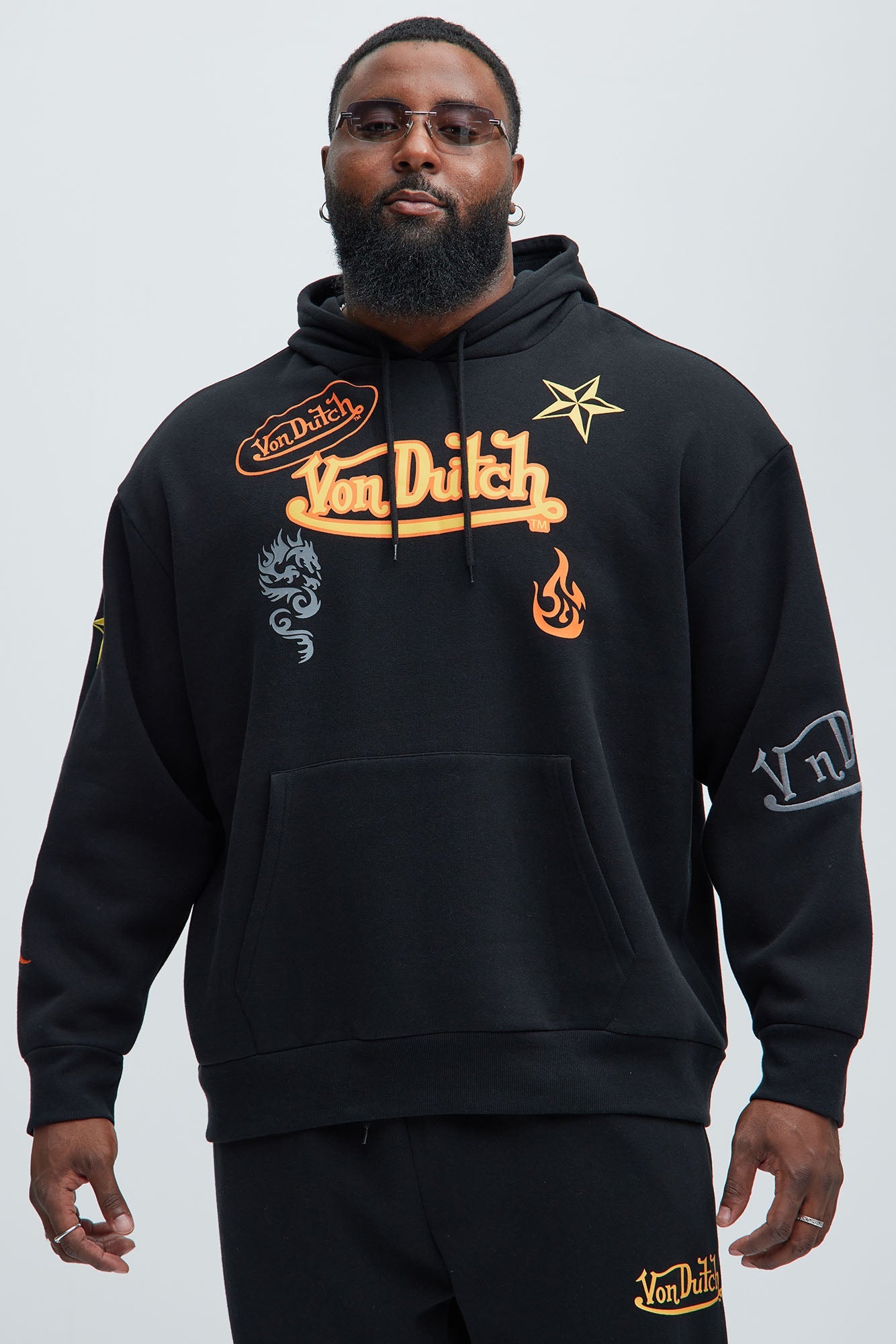 Von Dutch Star Hoodie - Black