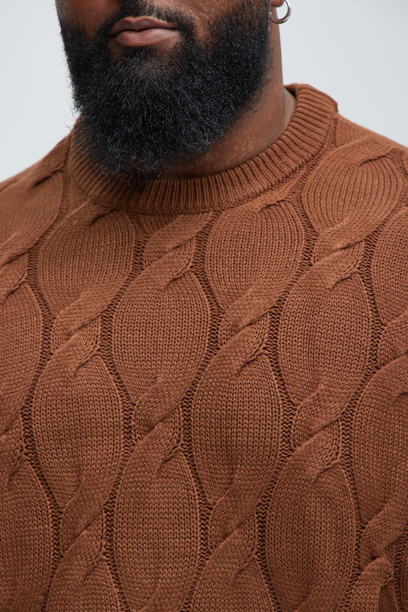Make The Call Crewneck Sweater - Brown