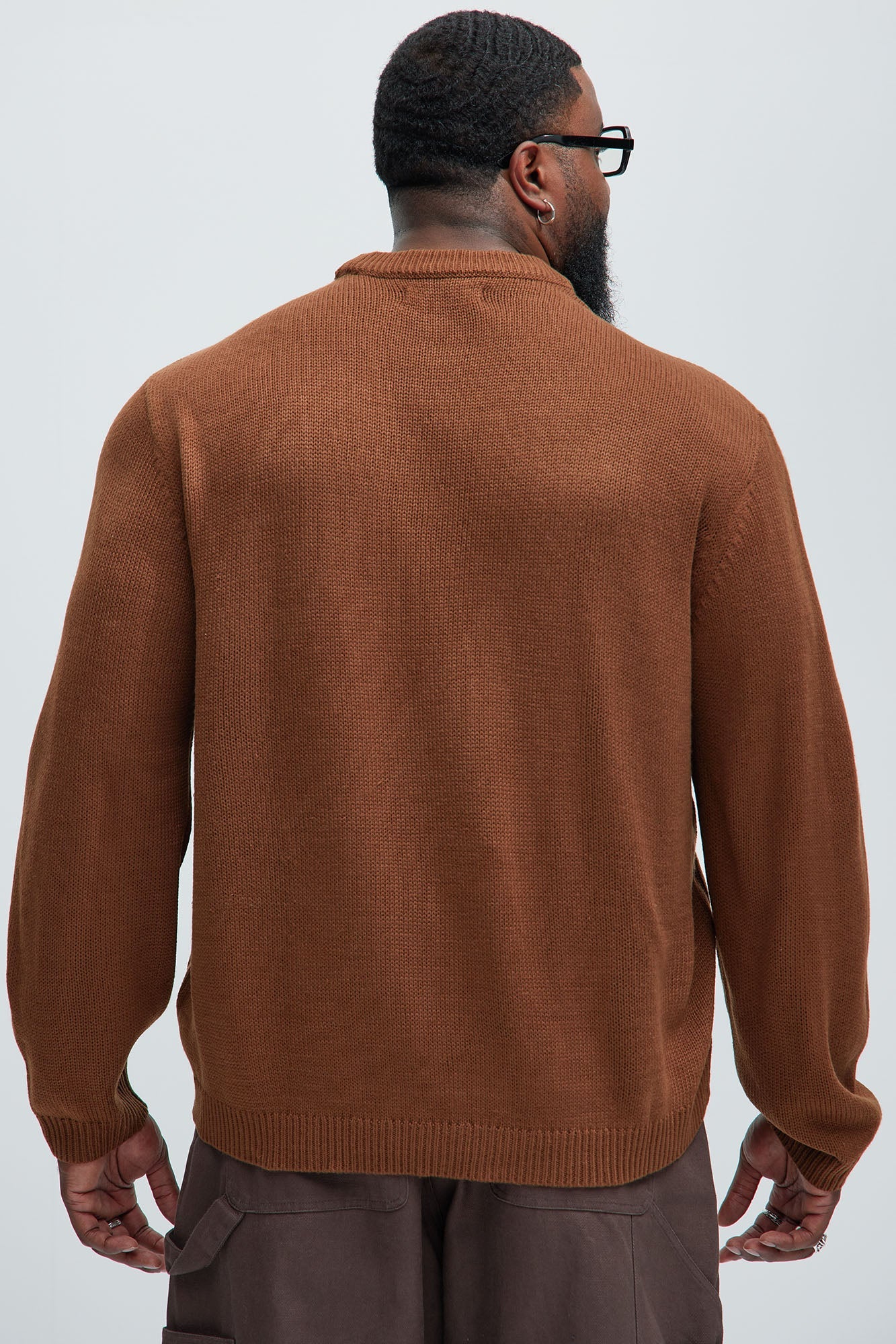 Make The Call Crewneck Sweater - Brown