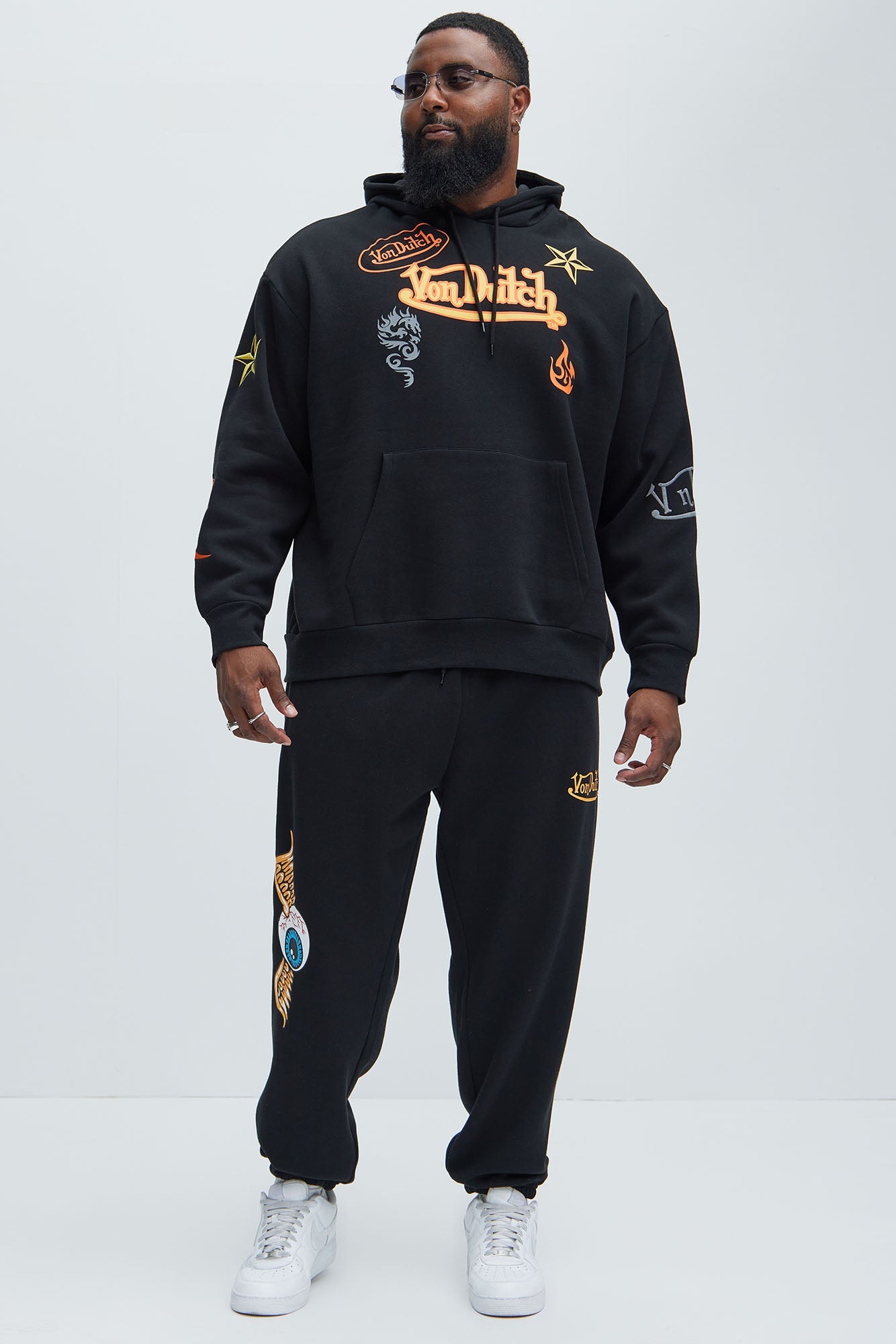 Von Dutch Lost Angels Sweatpants - Black