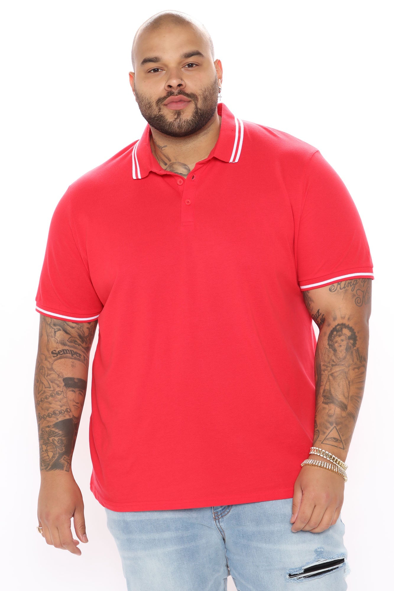 Wilson Short Sleeve Polo - Red