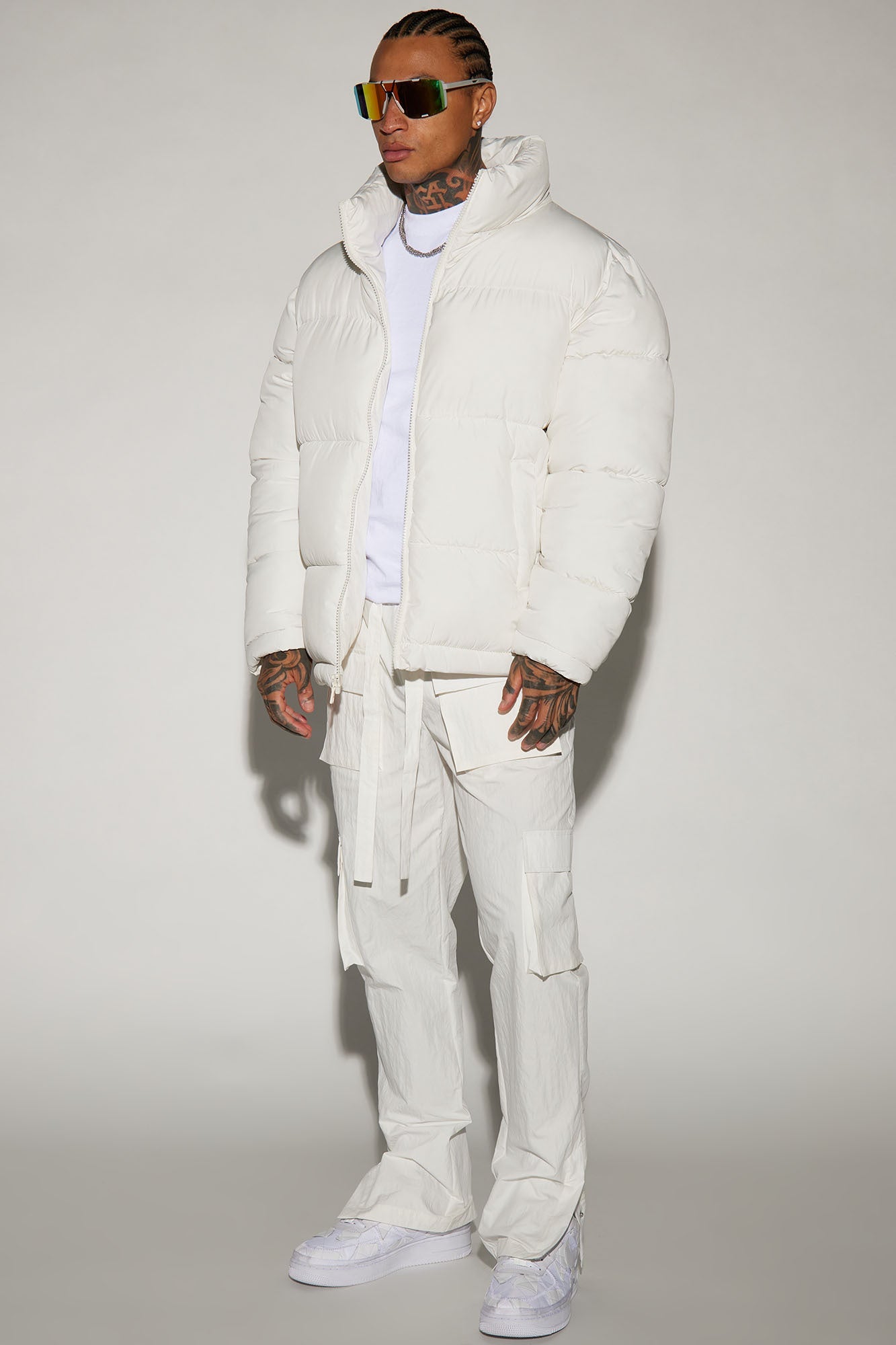 Nothing Compares Puffer Jacket - White