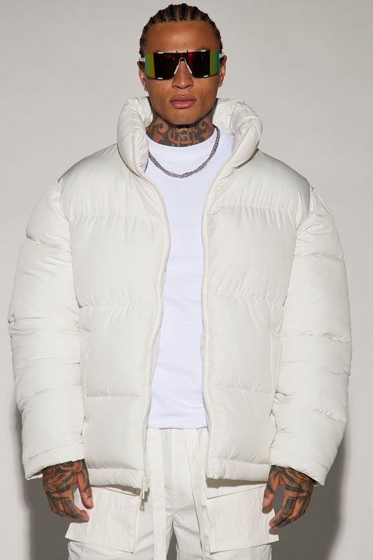 Nothing Compares Puffer Jacket - White