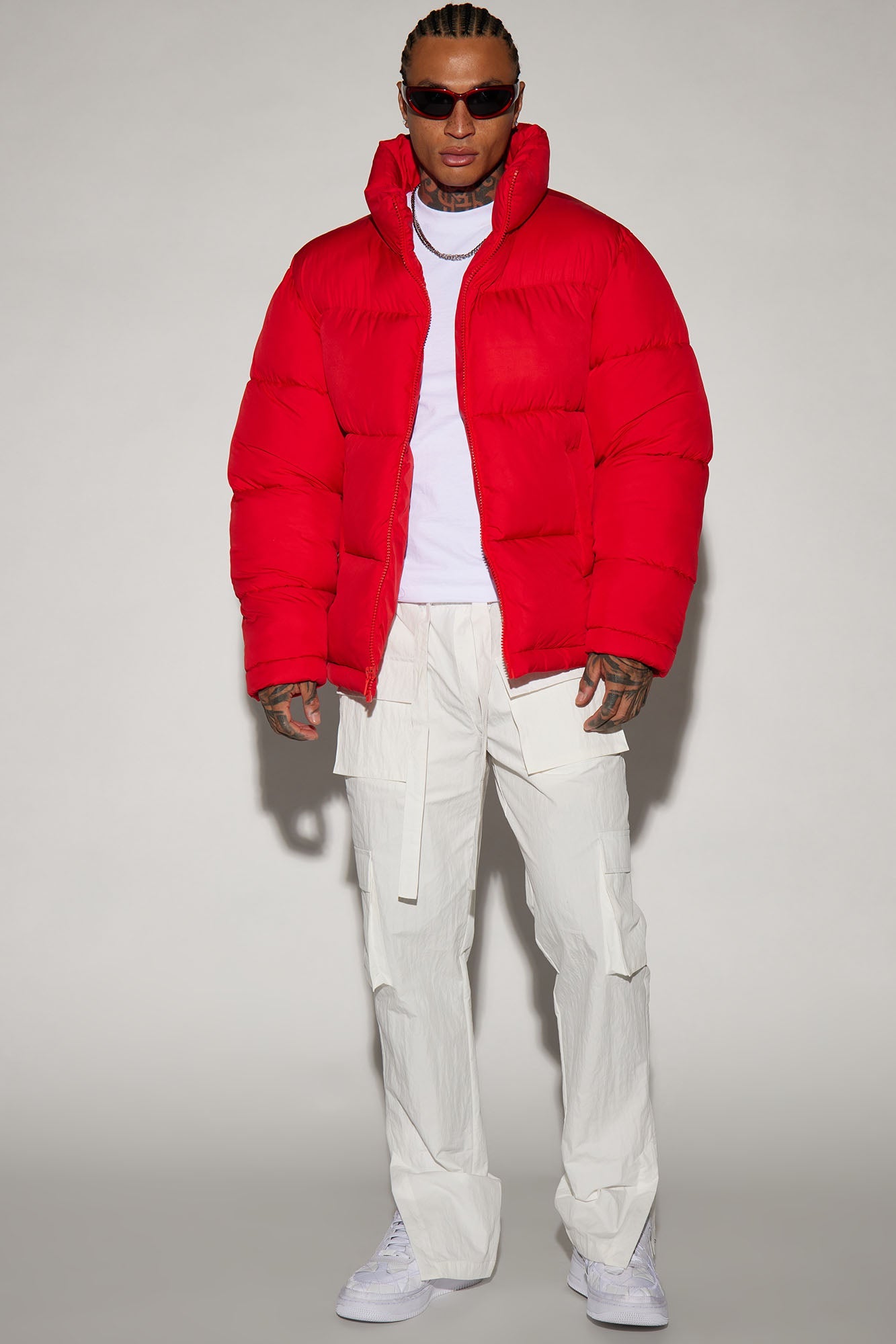 Nothing Compares Puffer Jacket - Red