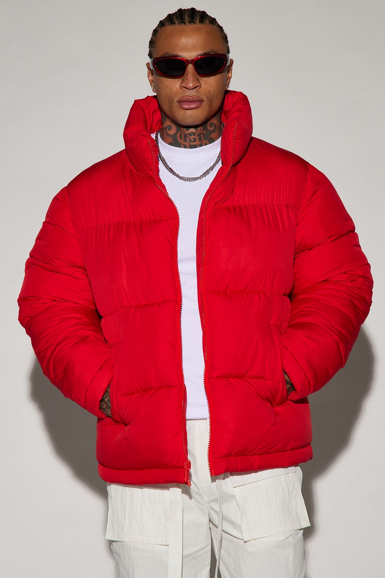 Nothing Compares Puffer Jacket - Red