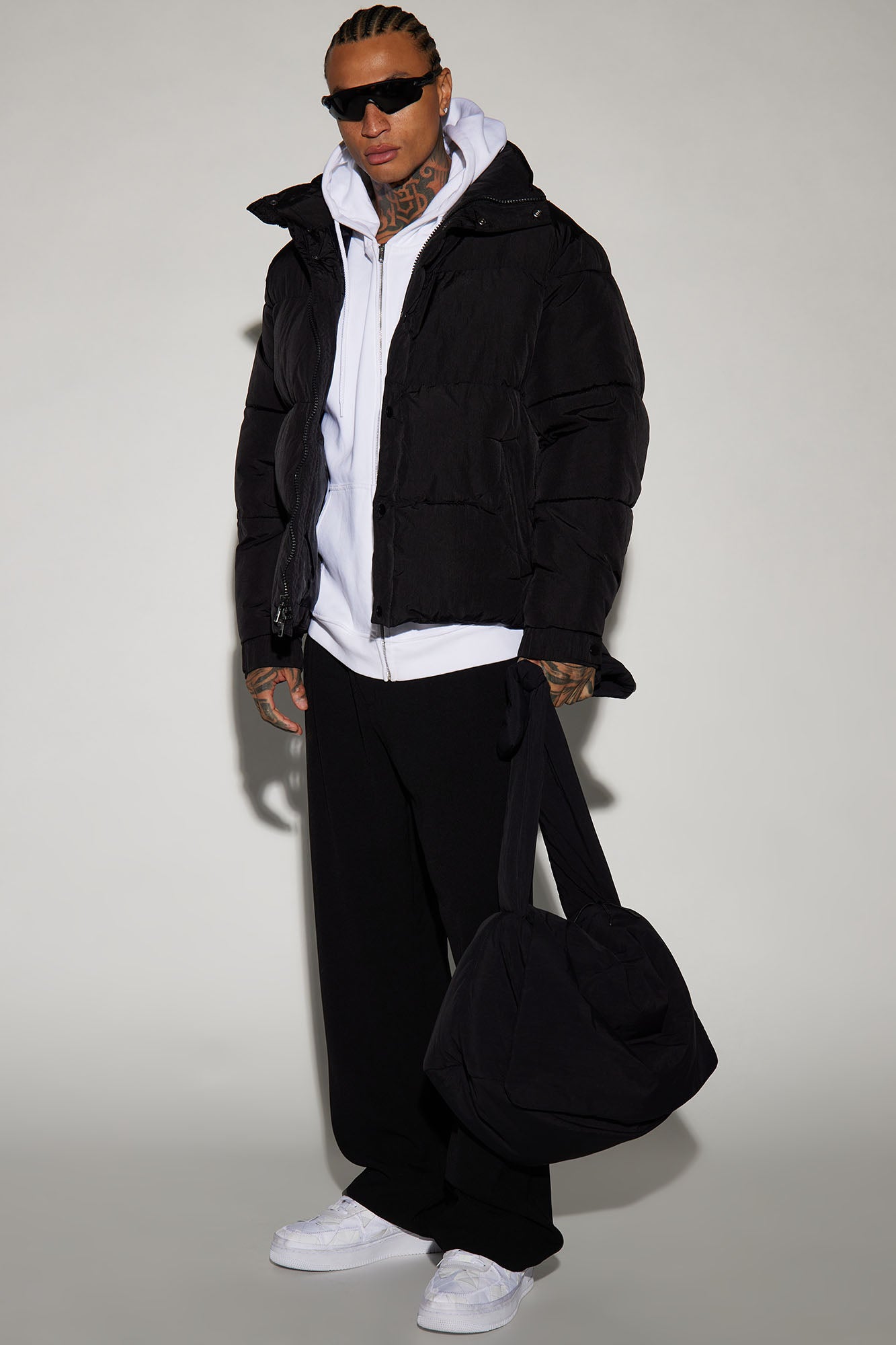 Fairmont Nylon Puffer Jacket - Black