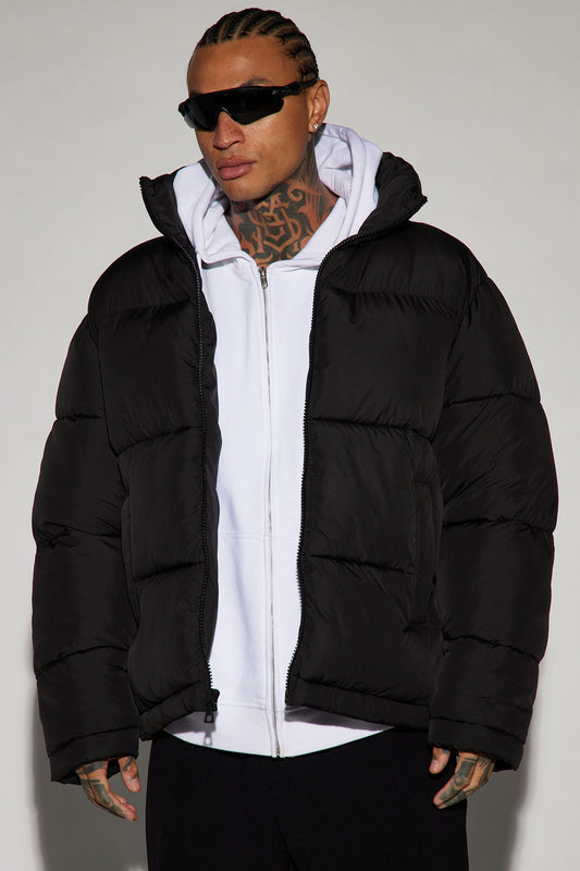 Nothing Compares Puffer Jacket - Black