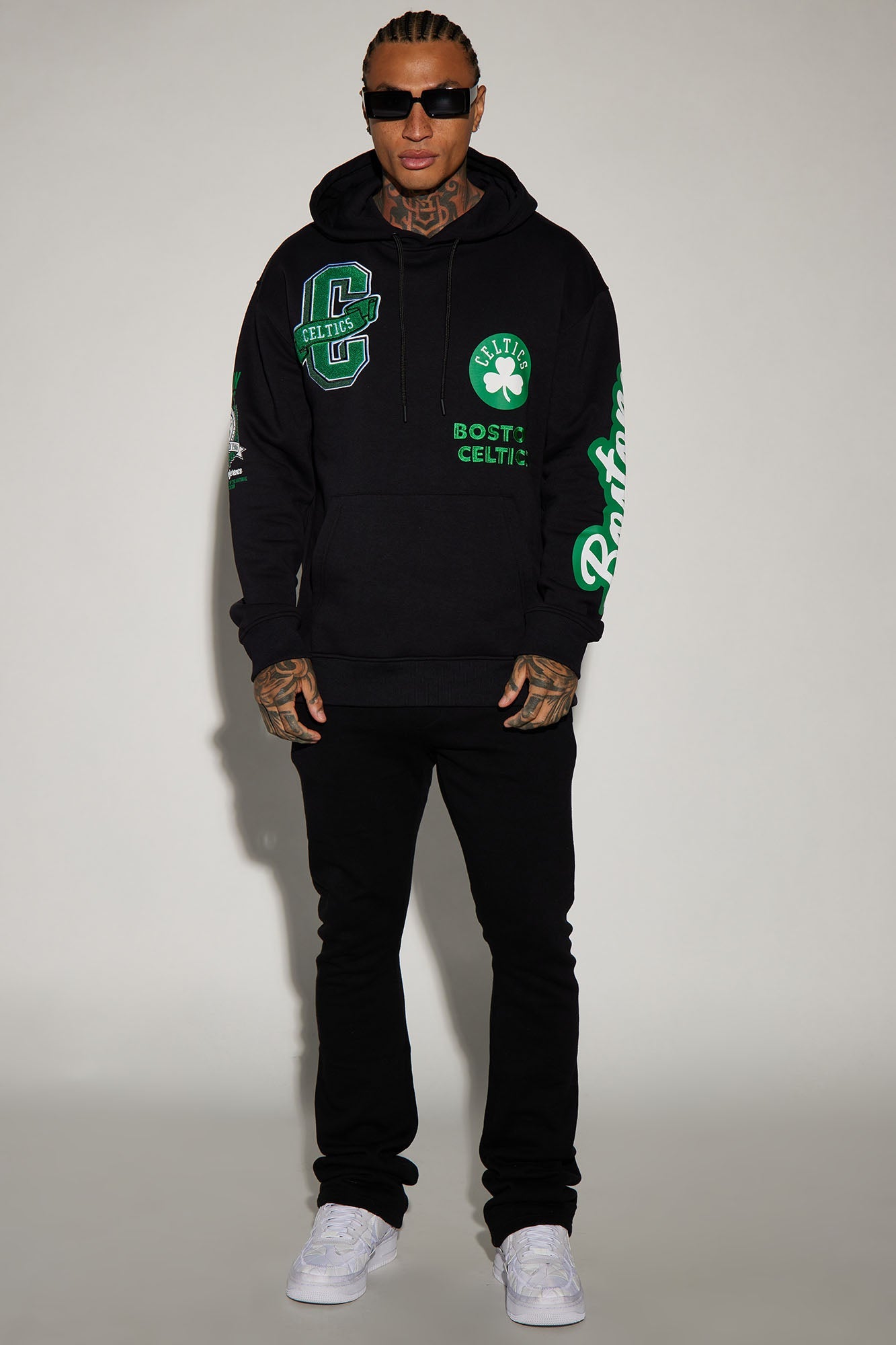 Celtics Campus Hoodie - Black