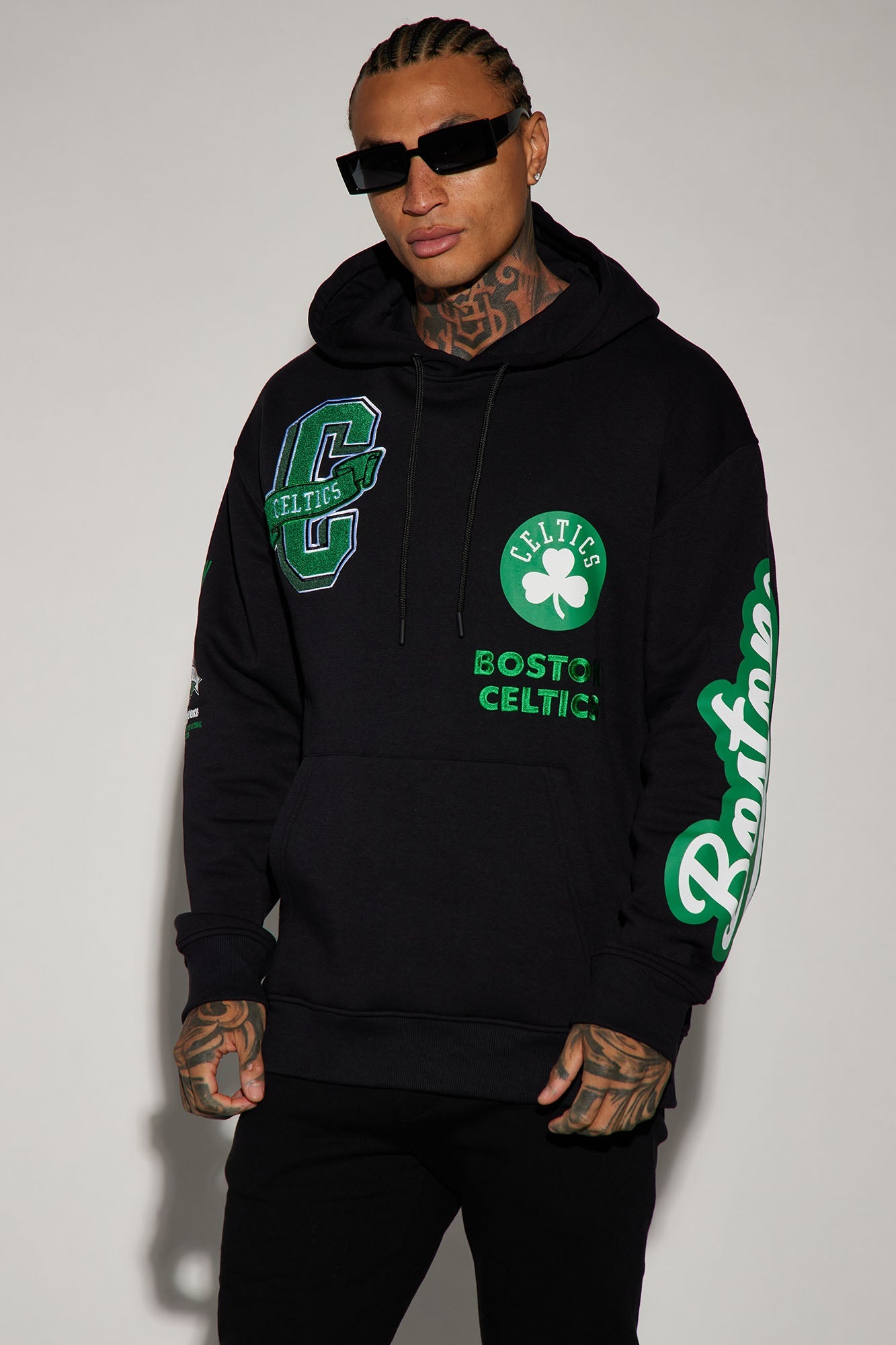 Celtics Campus Hoodie - Black