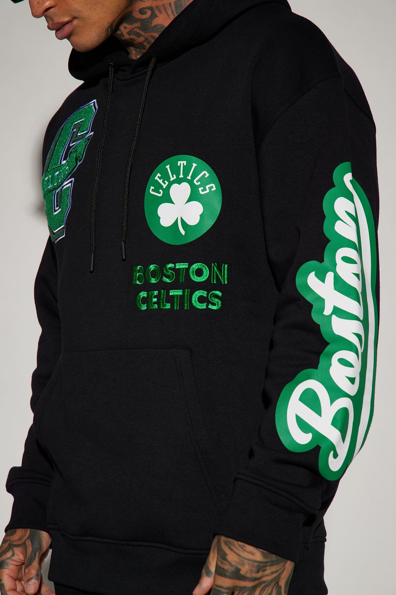 Celtics Campus Hoodie - Black