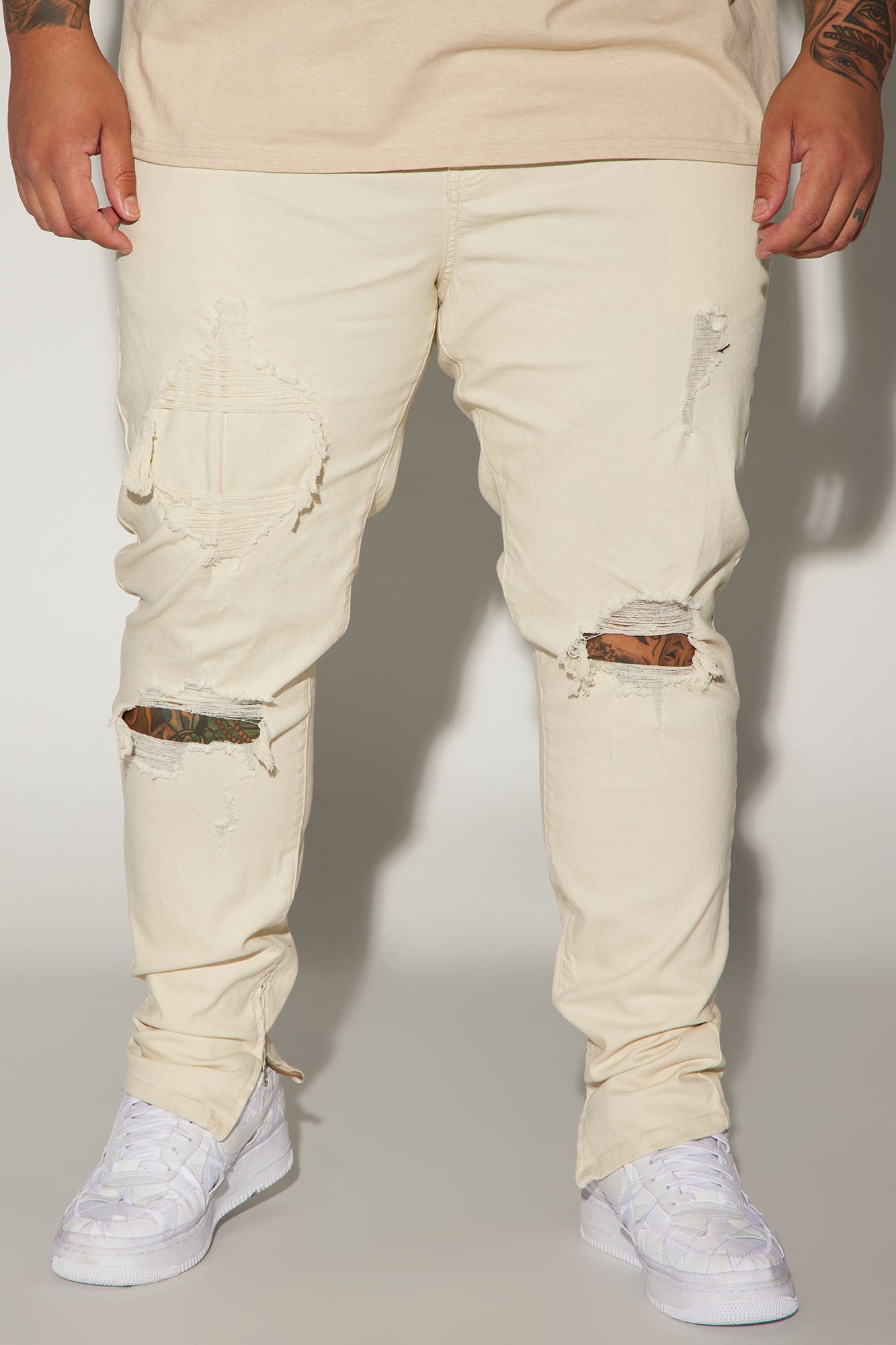 Point Of View Skinny Jeans - Off White