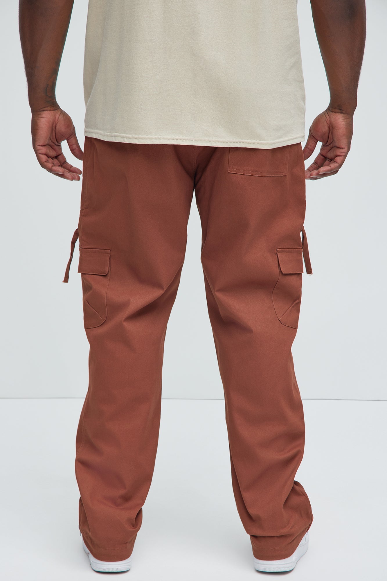 Camera Flash On Cargo Pants - Brown