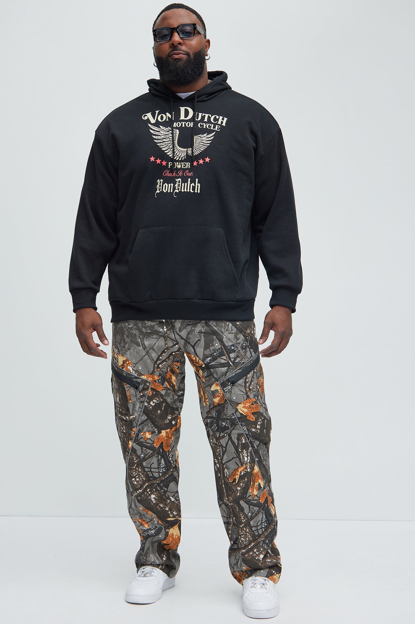 Von Dutch Wings Hoodie - Black