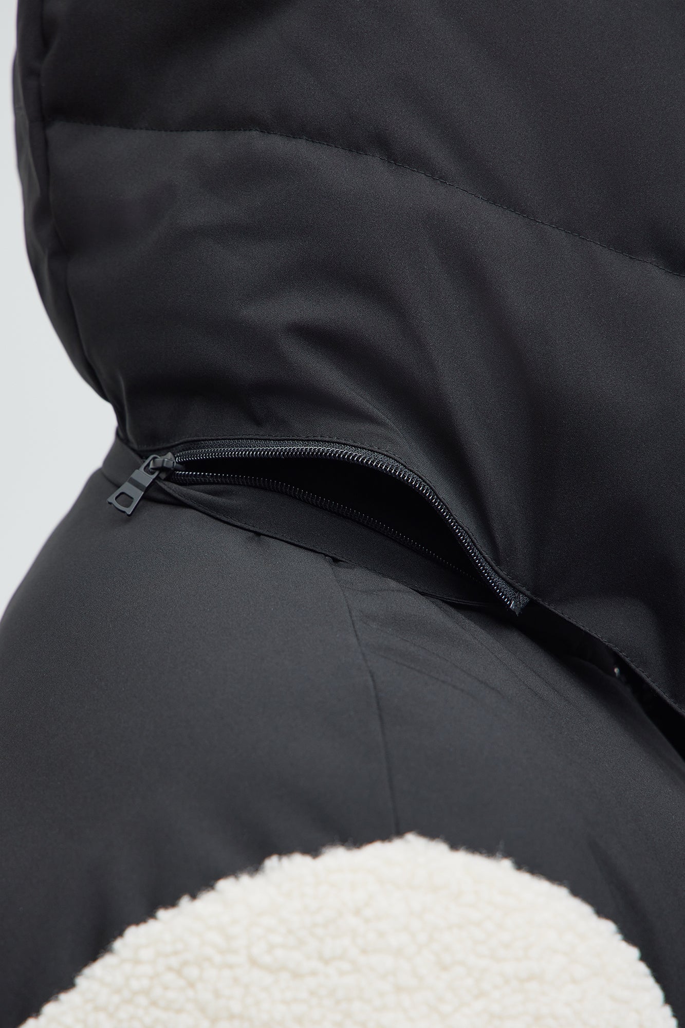 Real Thoughts Colorblock Puffer - Tan/Multi