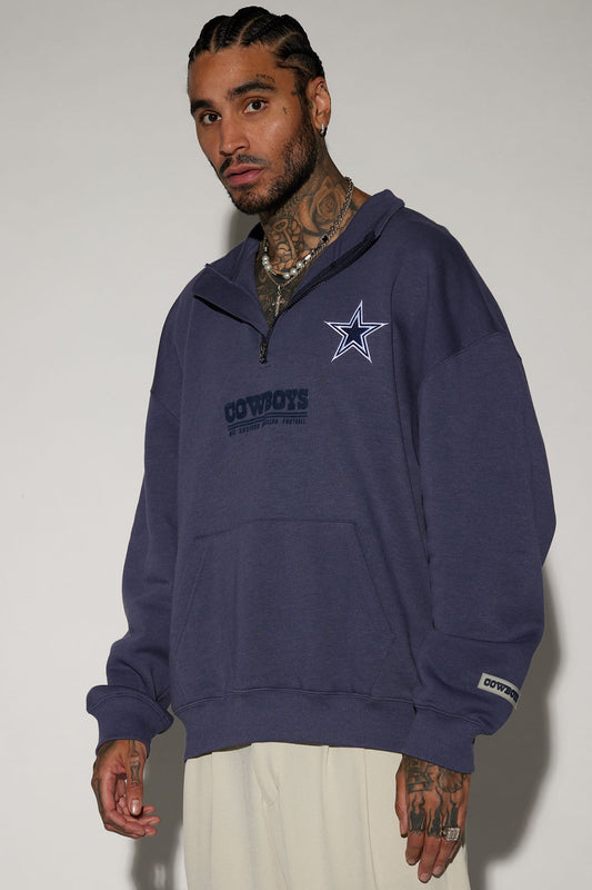 Cowboys Essential Quarter Zip Sweatershirt - Navy/combo